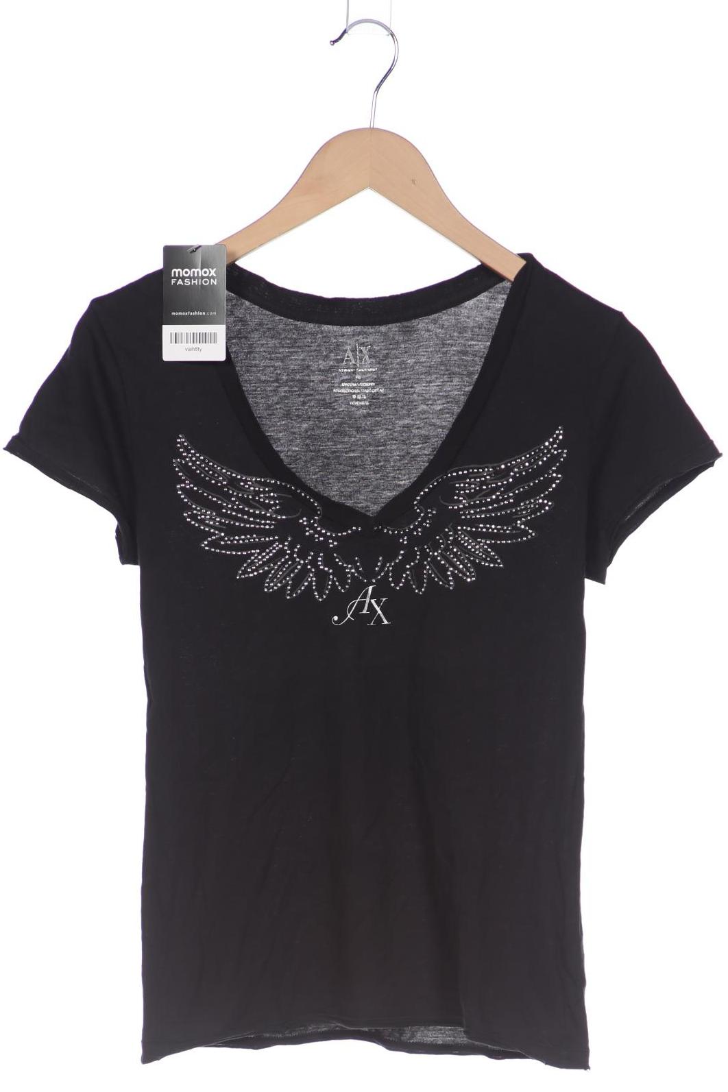 

AX Armani Exchange Damen T-Shirt, schwarz, Gr. 38
