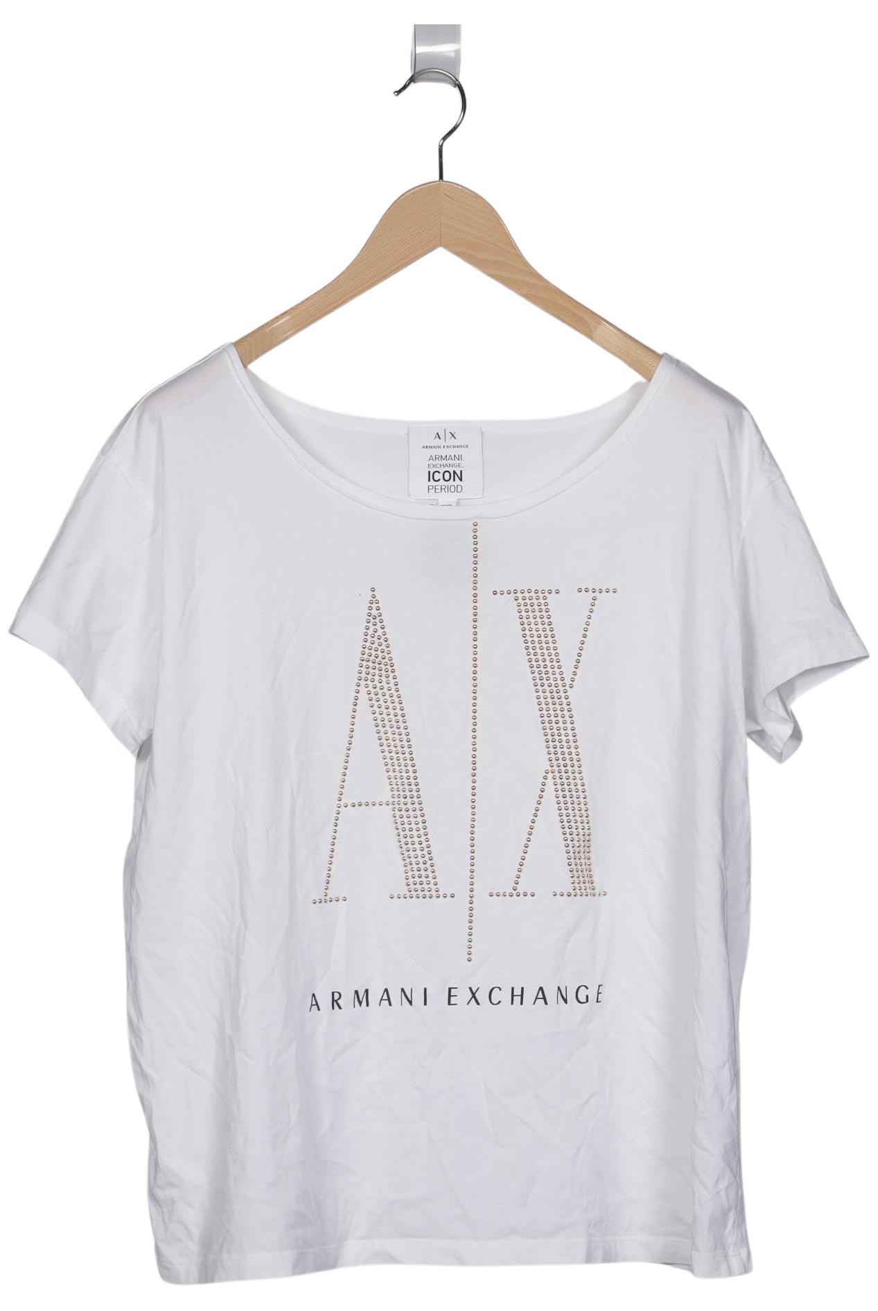 

AX Armani Exchange Damen T-Shirt, weiß, Gr. 46