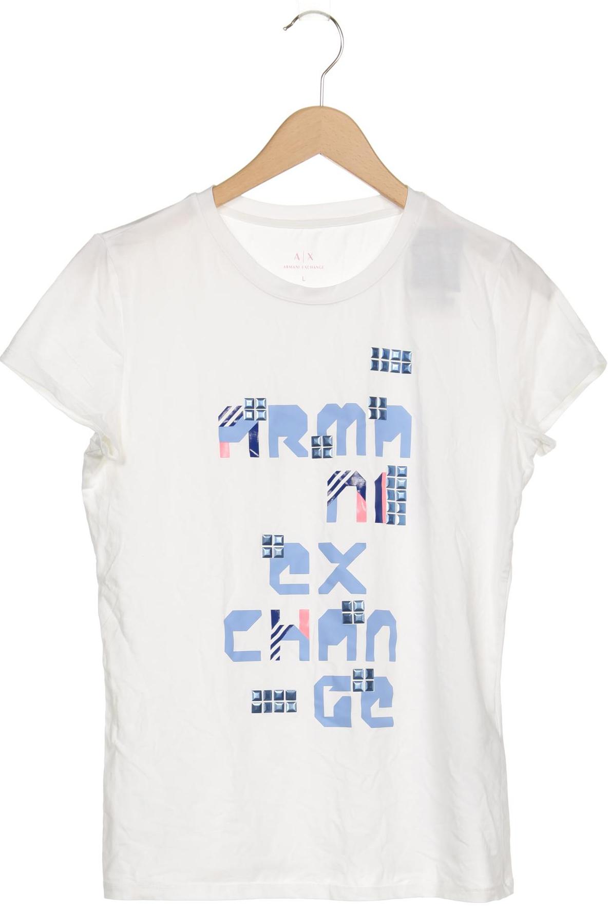 

AX Armani Exchange Damen T-Shirt, weiß