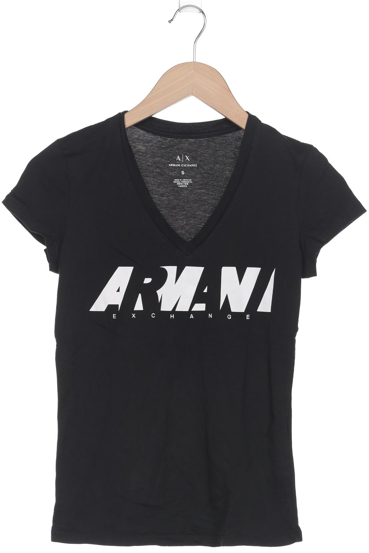 

AX Armani Exchange Damen T-Shirt, schwarz, Gr. 36