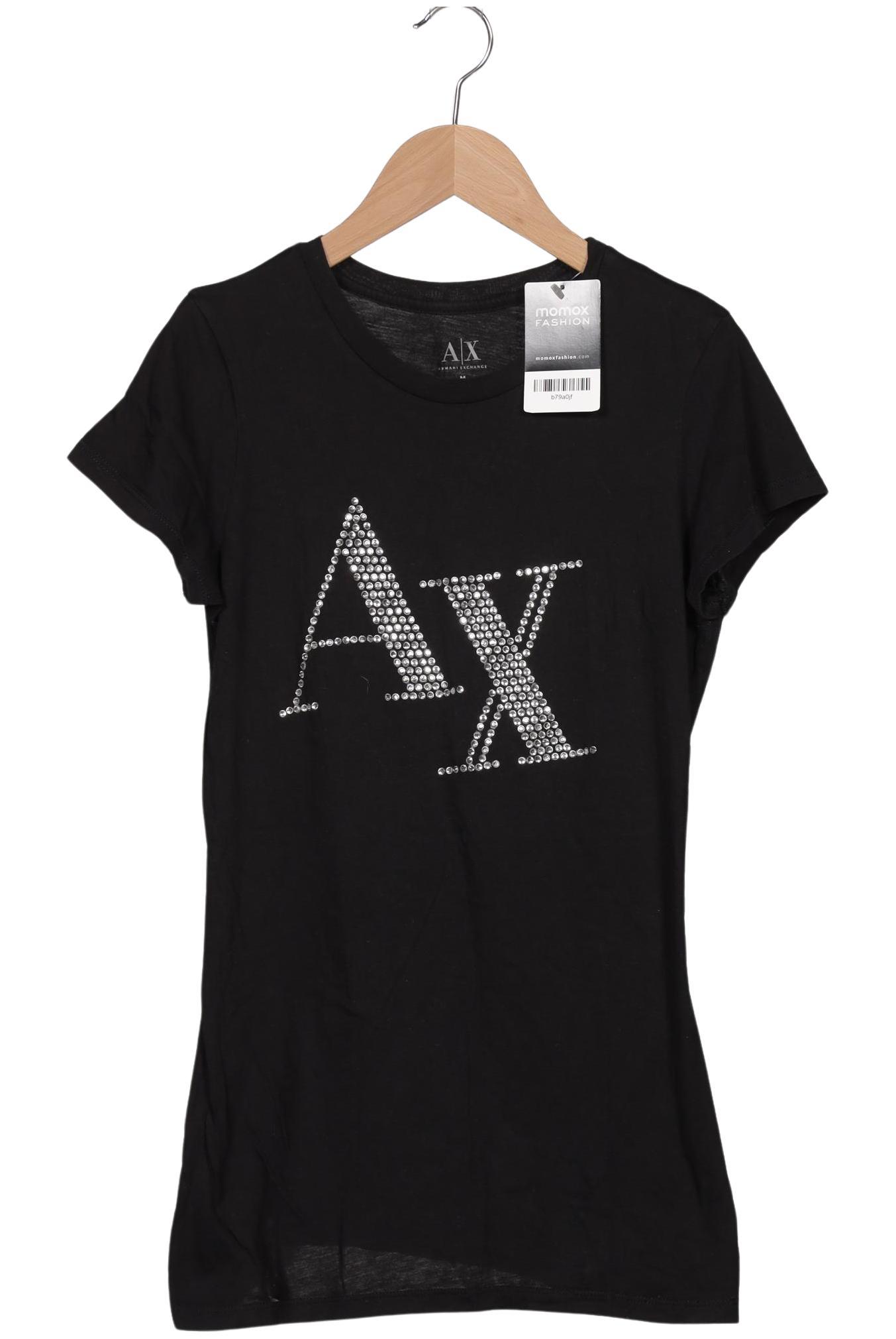 

AX Armani Exchange Damen T-Shirt, schwarz, Gr. 38