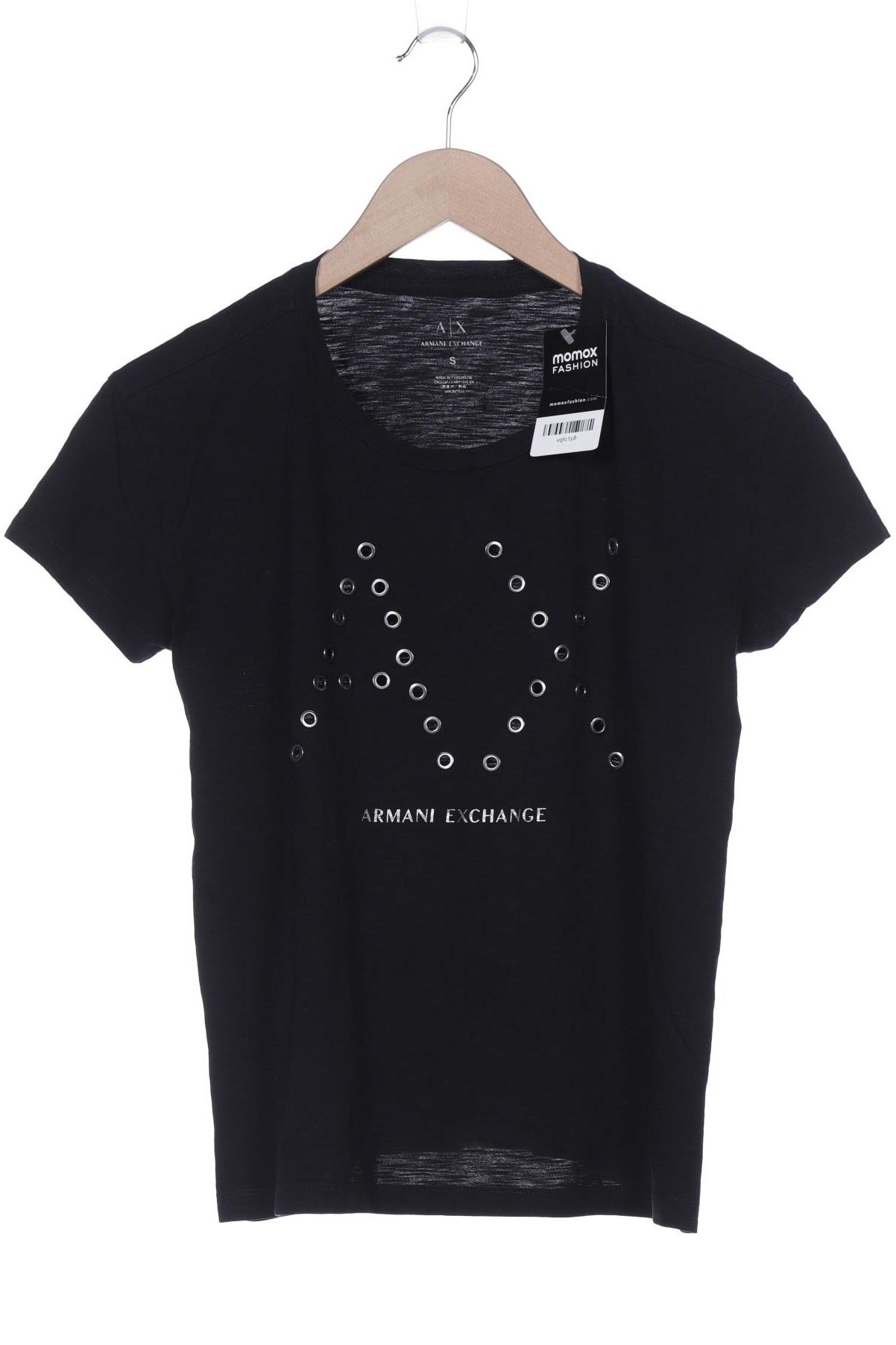 

AX Armani Exchange Damen T-Shirt, schwarz, Gr. 36