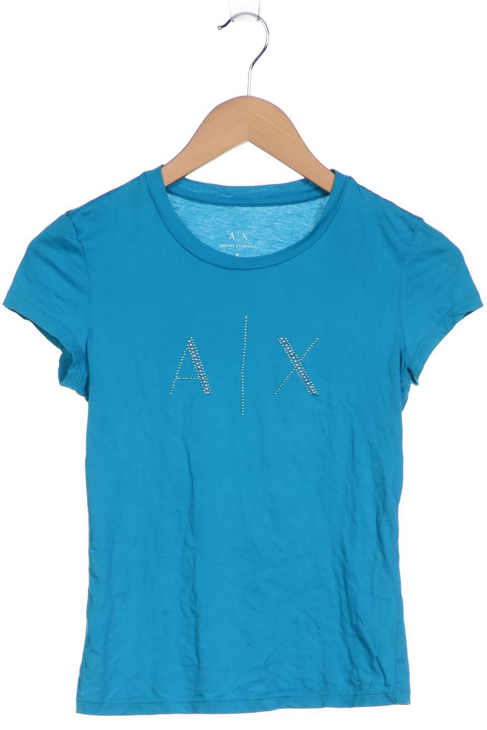 

AX Armani Exchange Damen T-Shirt, blau, Gr. 36