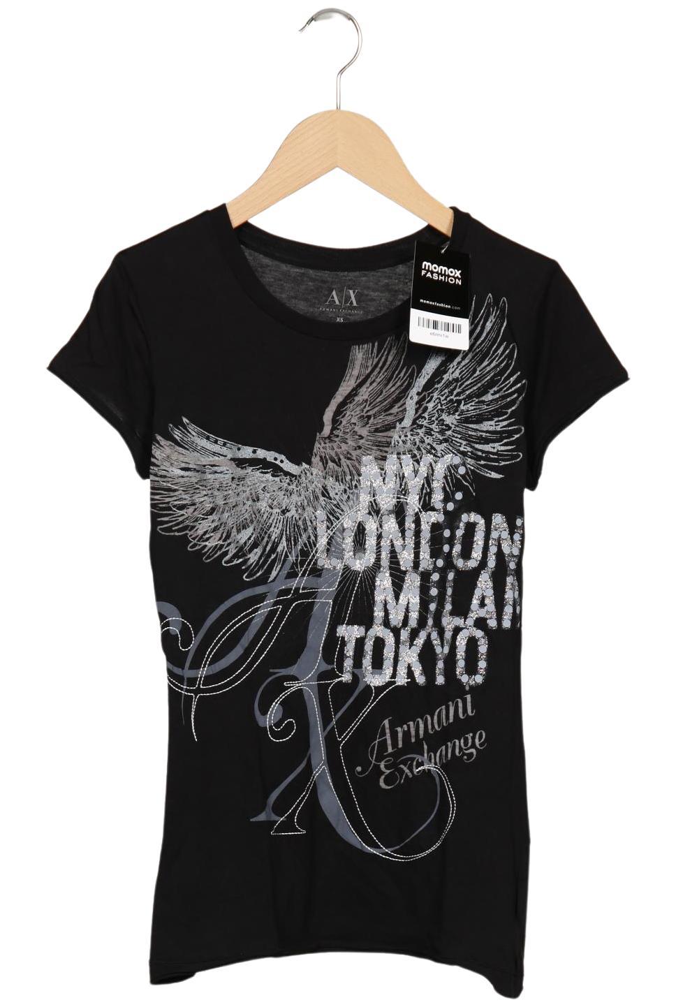 

AX Armani Exchange Damen T-Shirt, schwarz, Gr. 34