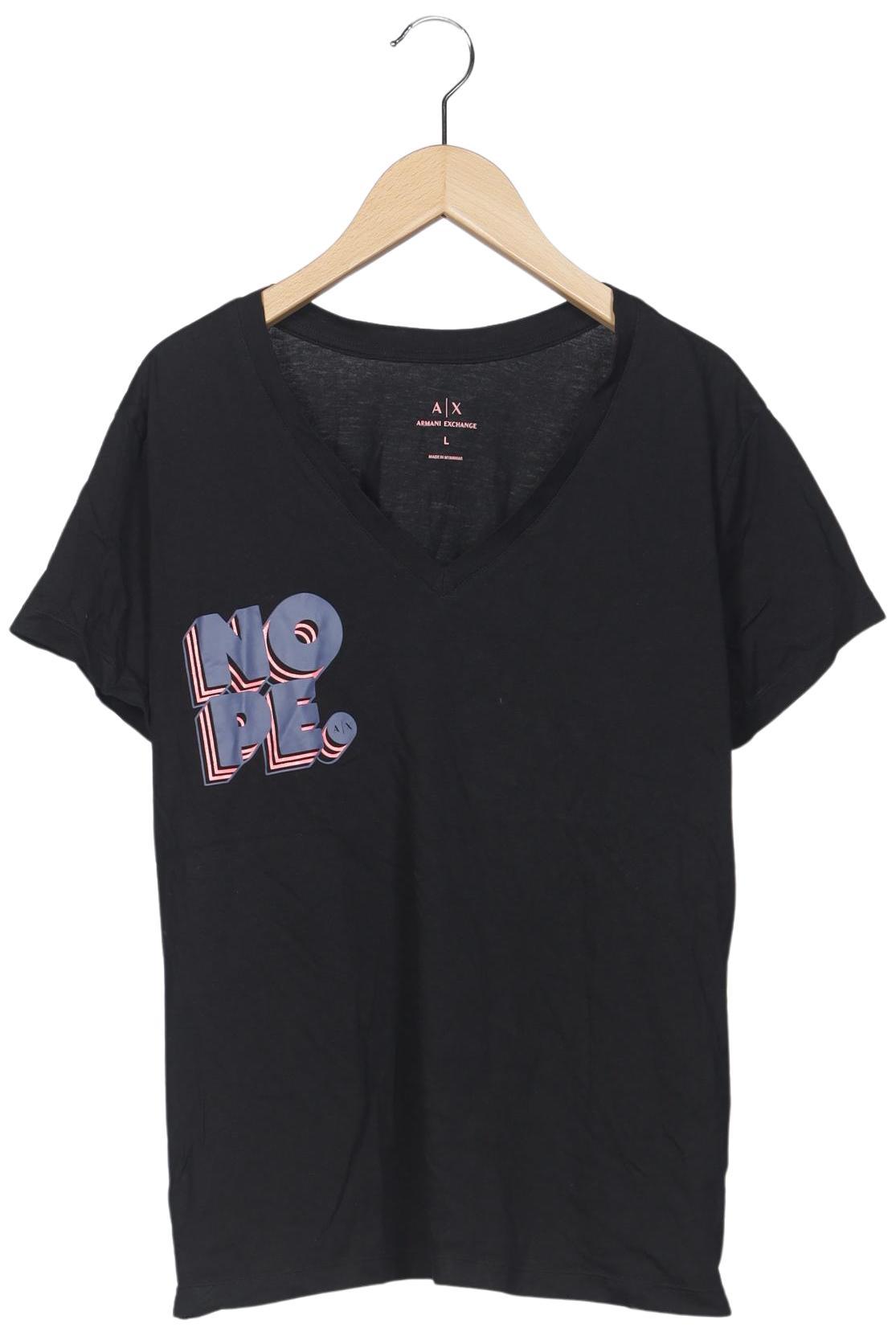 

AX Armani Exchange Damen T-Shirt, schwarz, Gr. 42