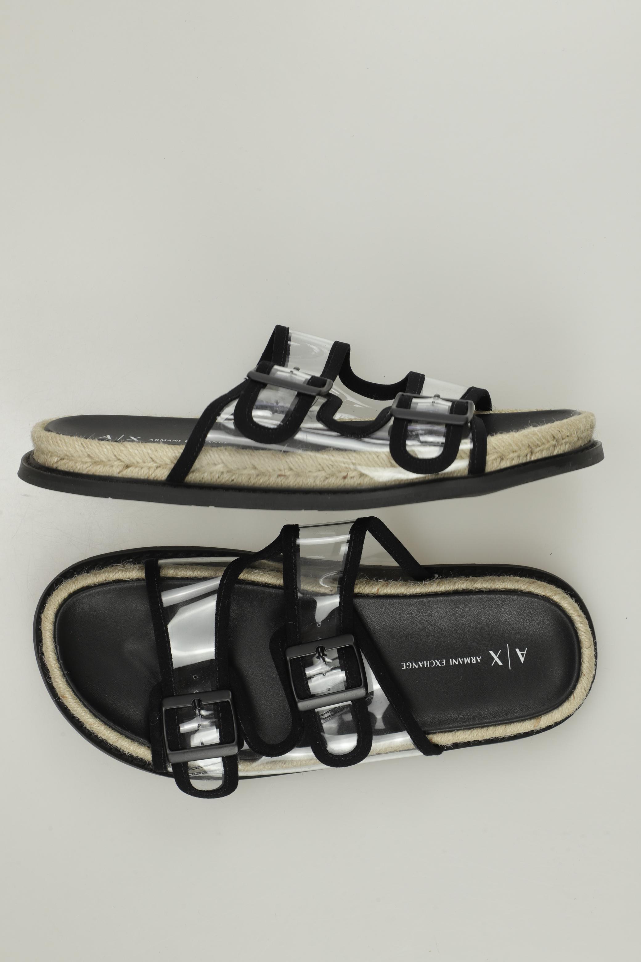 

AX Armani Exchange Damen Sandale, schwarz