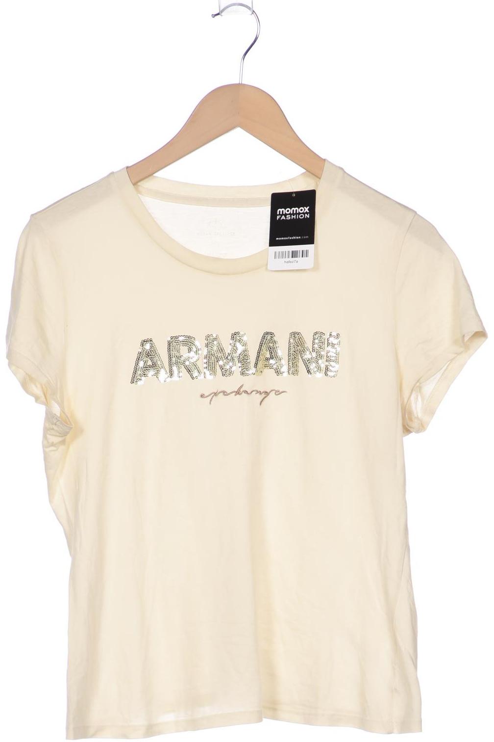 

AX Armani Exchange Damen T-Shirt, cremeweiß