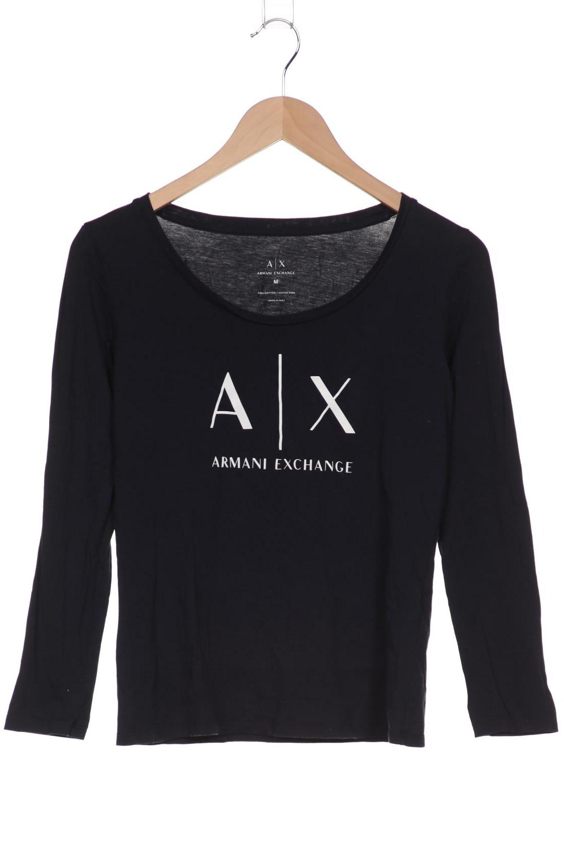 

AX Armani Exchange Damen Langarmshirt, marineblau