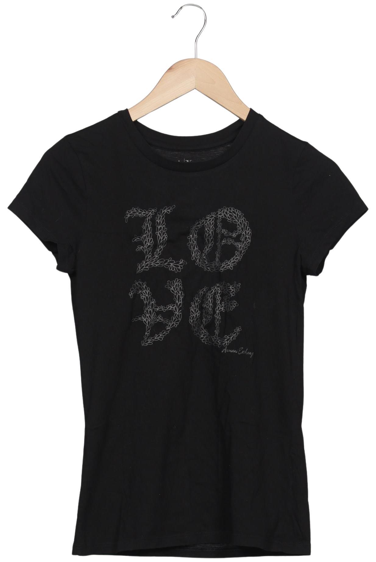 

AX Armani Exchange Damen T-Shirt, schwarz, Gr. 34