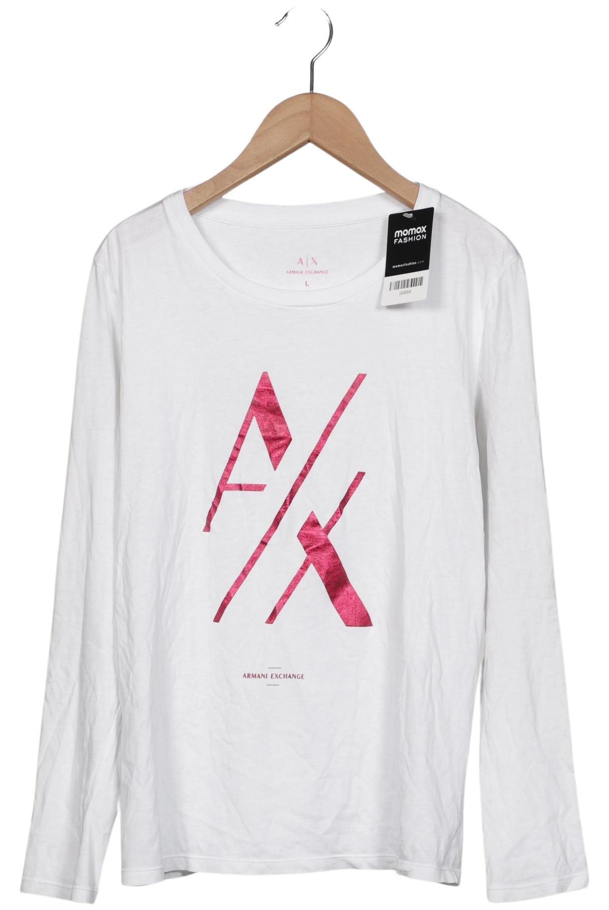 

AX Armani Exchange Damen Langarmshirt, weiß, Gr. 42