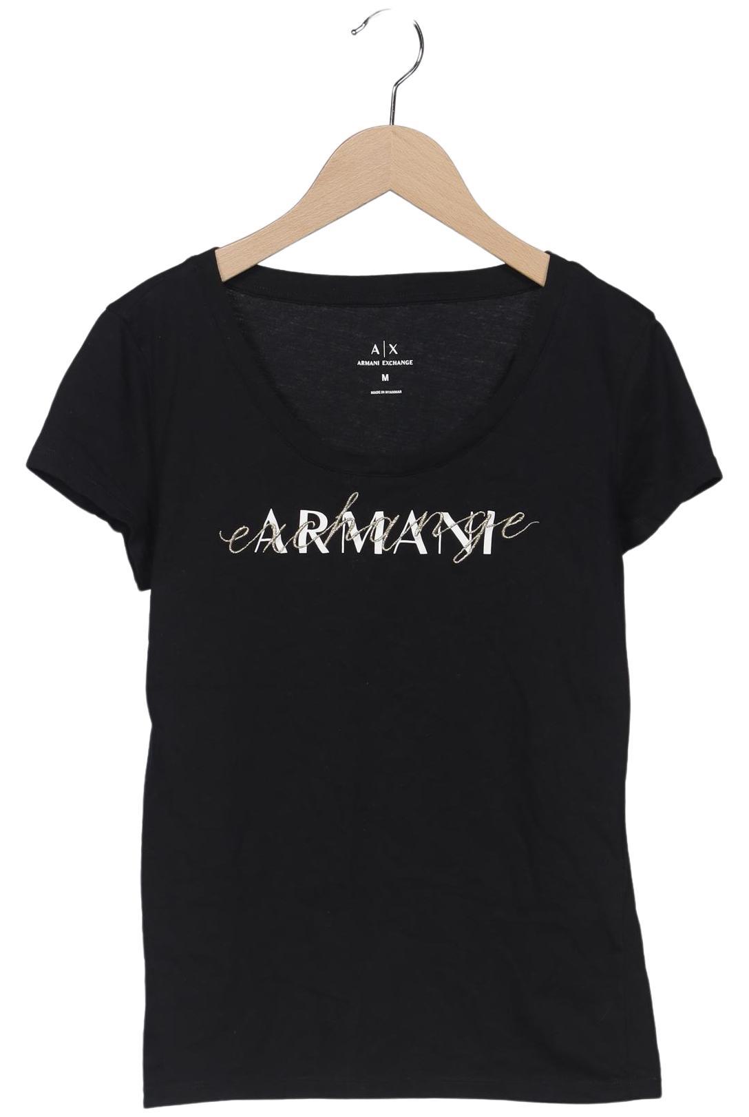 

AX Armani Exchange Damen T-Shirt, schwarz, Gr. 38
