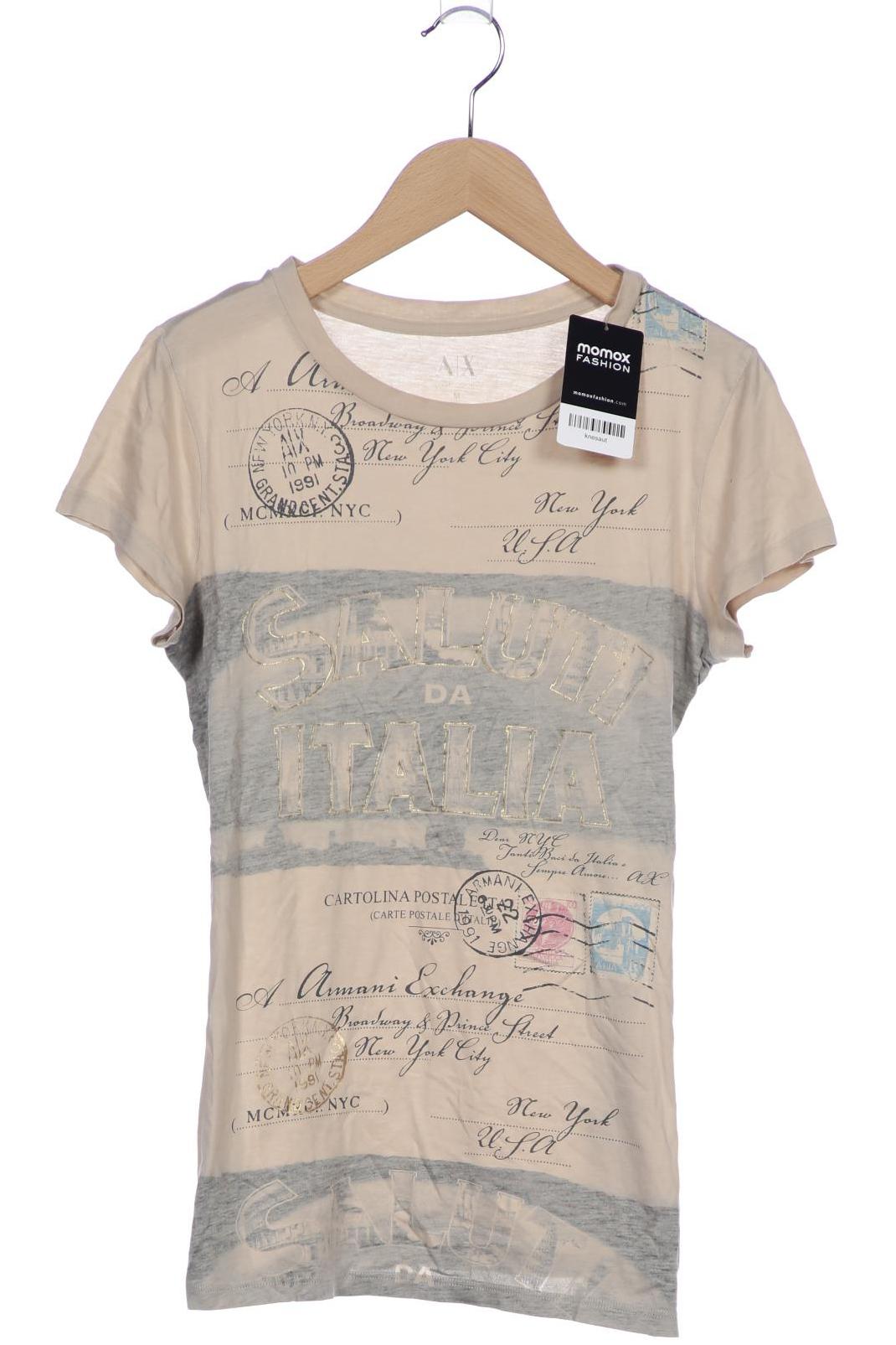 

AX Armani Exchange Damen T-Shirt, cremeweiß, Gr. 38