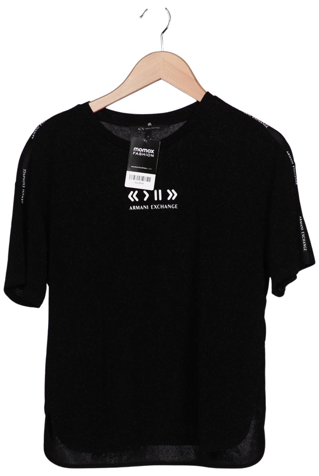

AX Armani Exchange Damen T-Shirt, schwarz, Gr. 36