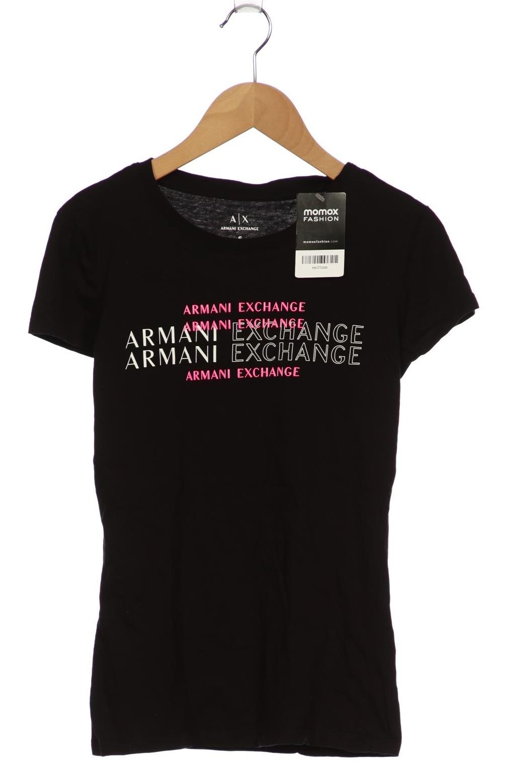 

AX Armani Exchange Damen T-Shirt, schwarz, Gr. 36