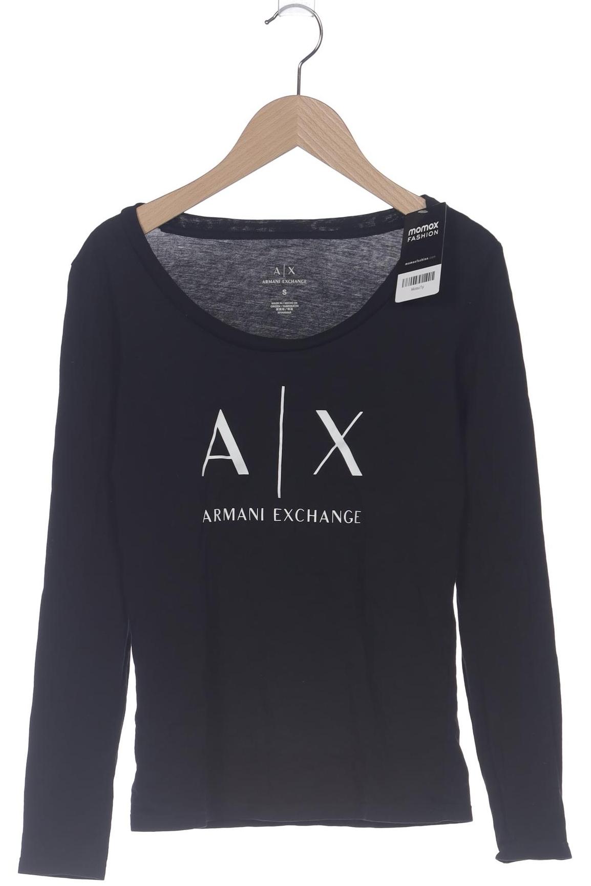 

AX Armani Exchange Damen Langarmshirt, schwarz, Gr. 36