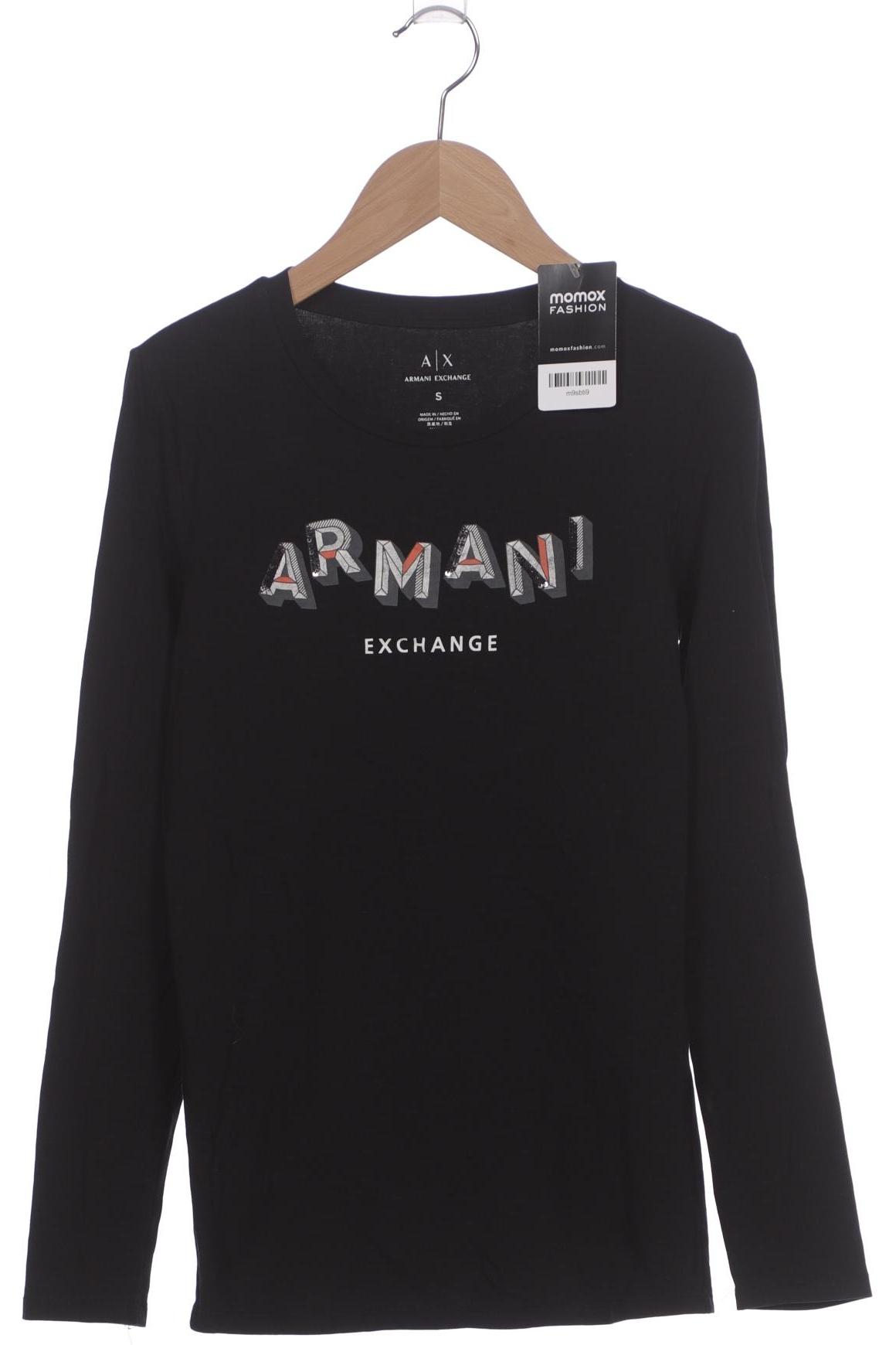 

AX Armani Exchange Damen Langarmshirt, schwarz, Gr. 36