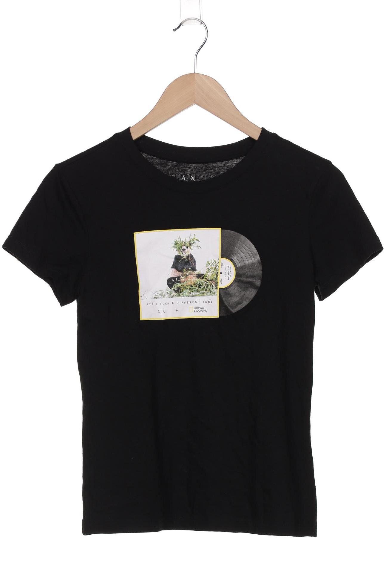 

AX Armani Exchange Damen T-Shirt, schwarz, Gr. 34