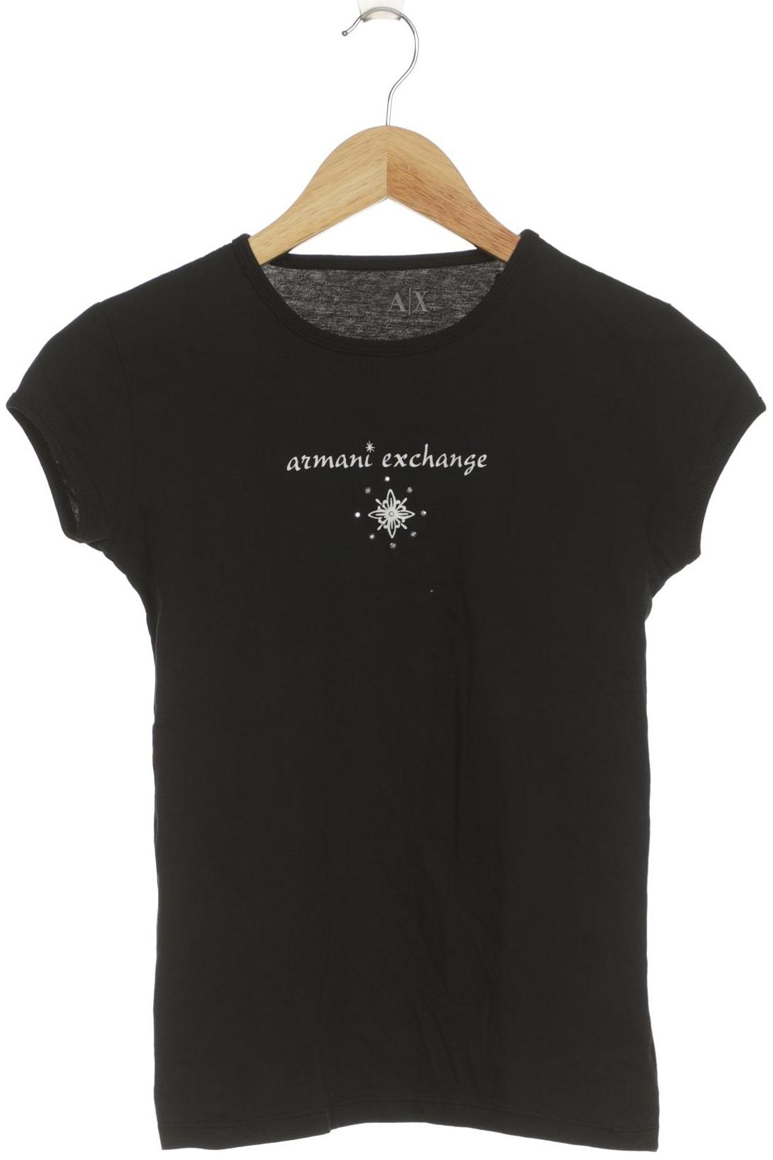 

AX Armani Exchange Damen T-Shirt, schwarz, Gr. 36