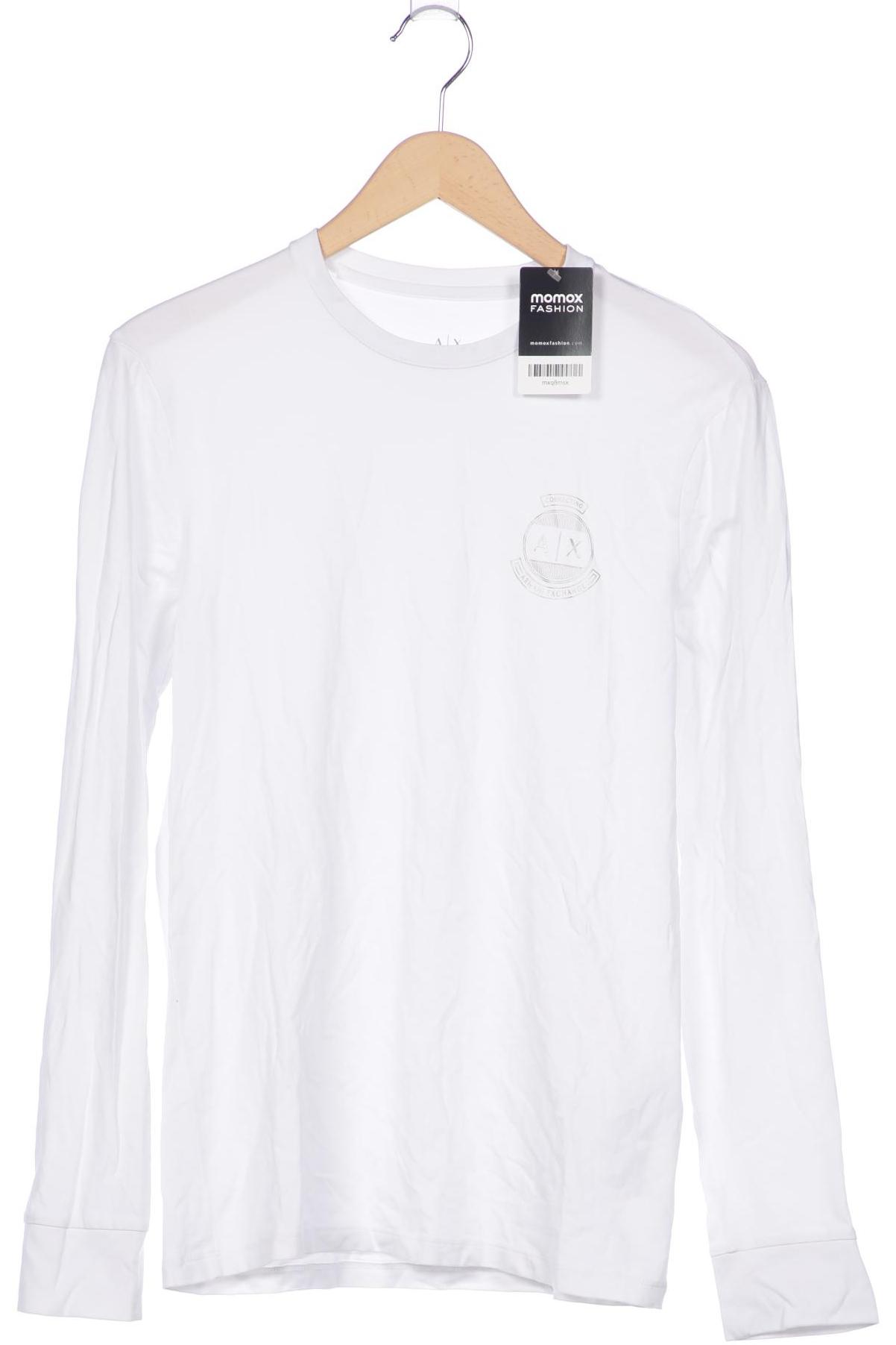 

AX Armani Exchange Herren Langarmshirt, weiß, Gr. 48
