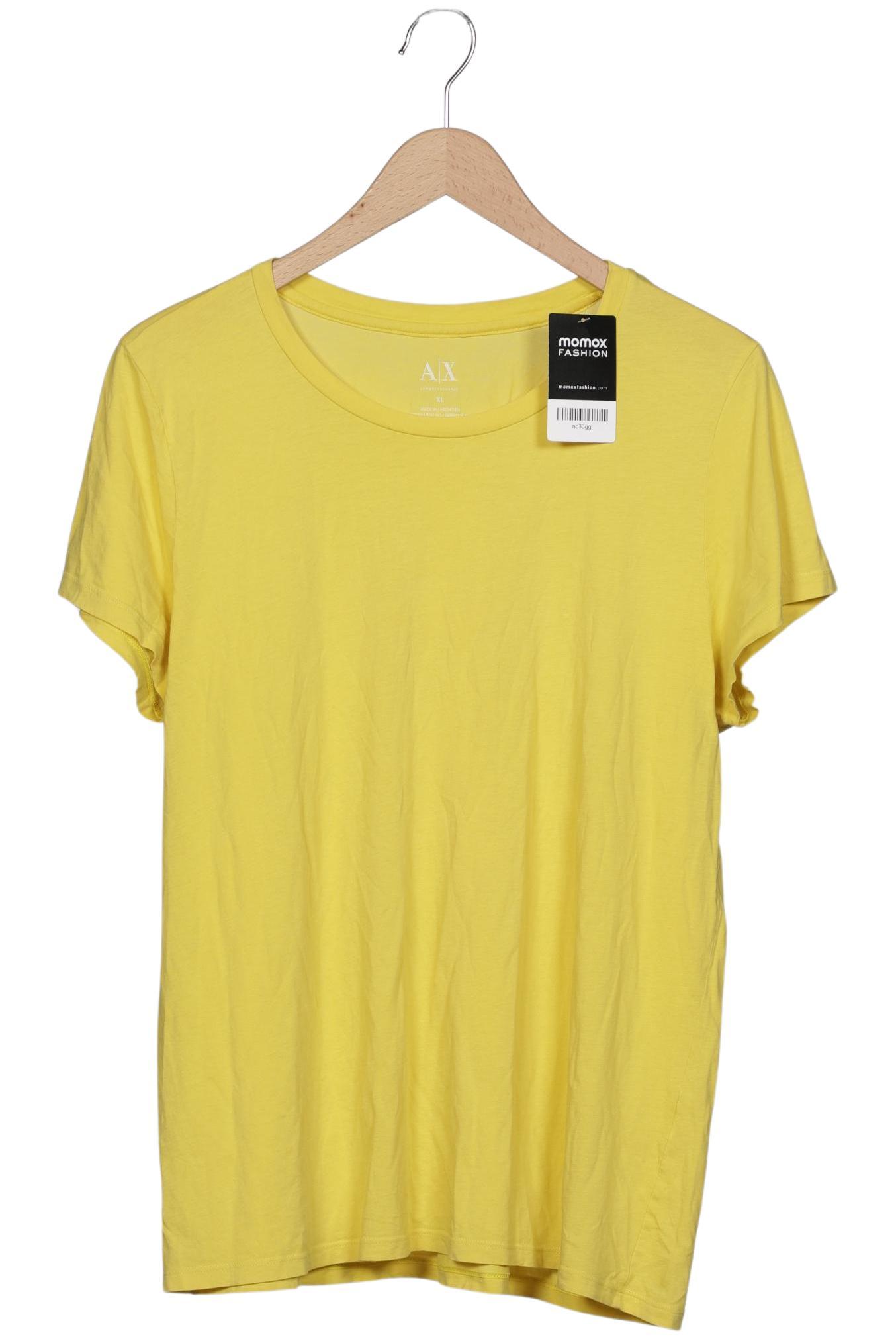 

AX Armani Exchange Damen T-Shirt, gelb, Gr. 44