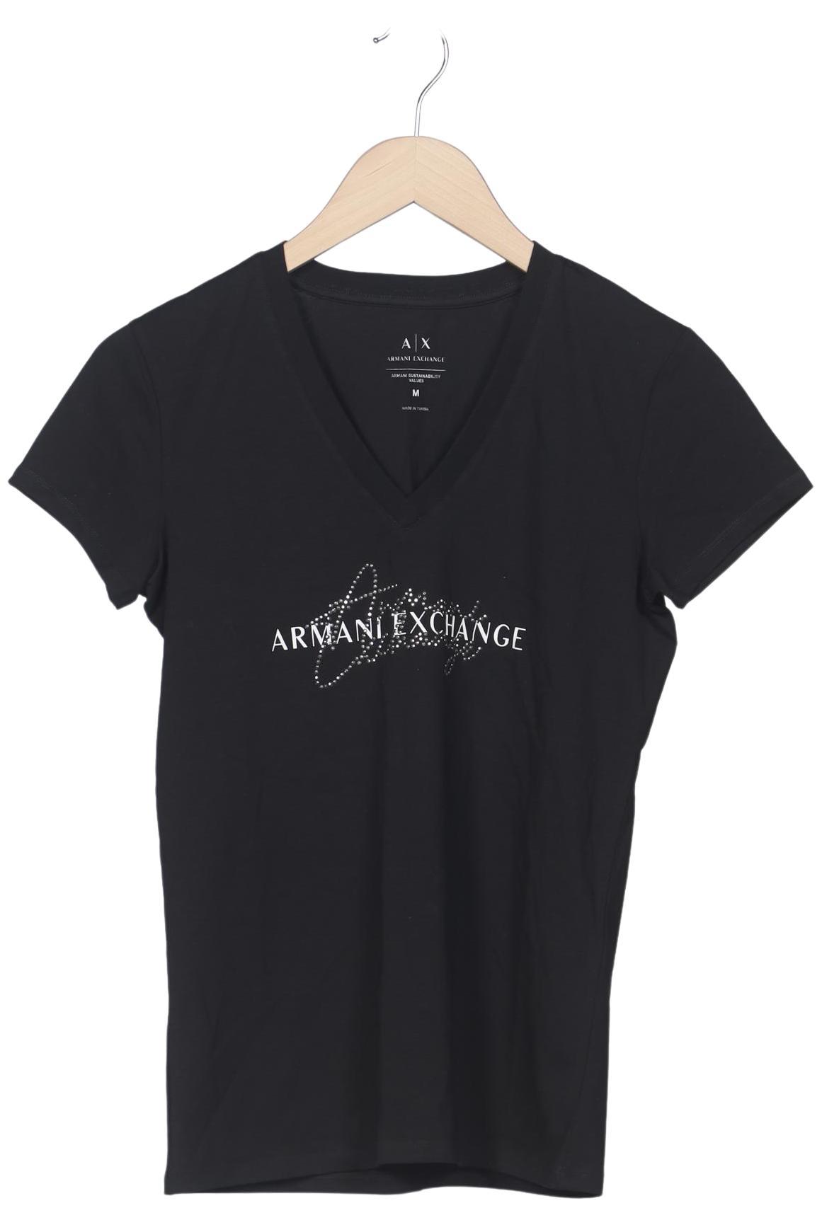 

AX Armani Exchange Damen T-Shirt, schwarz, Gr. 38