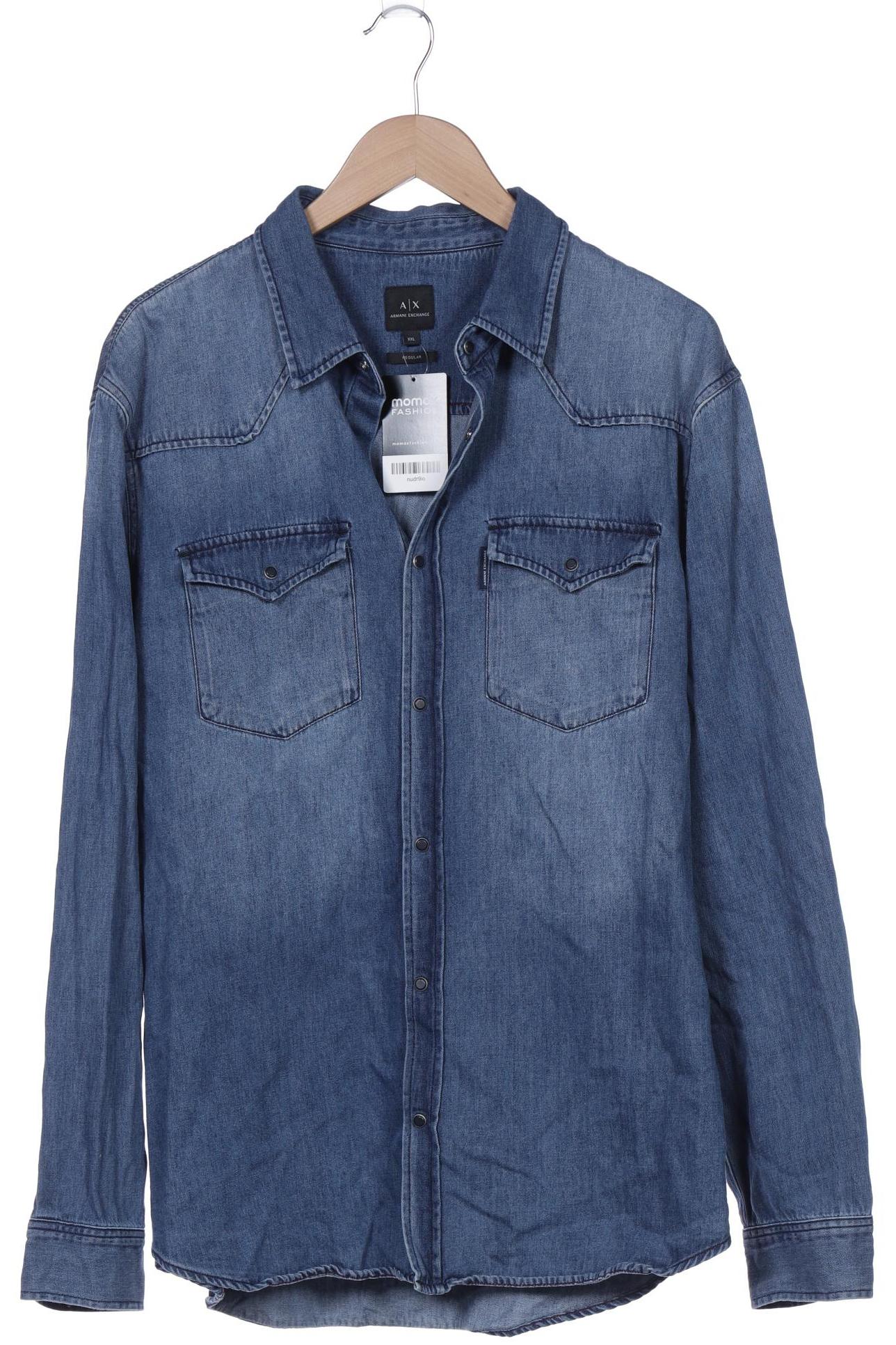

AX Armani Exchange Herren Hemd, blau, Gr. 56