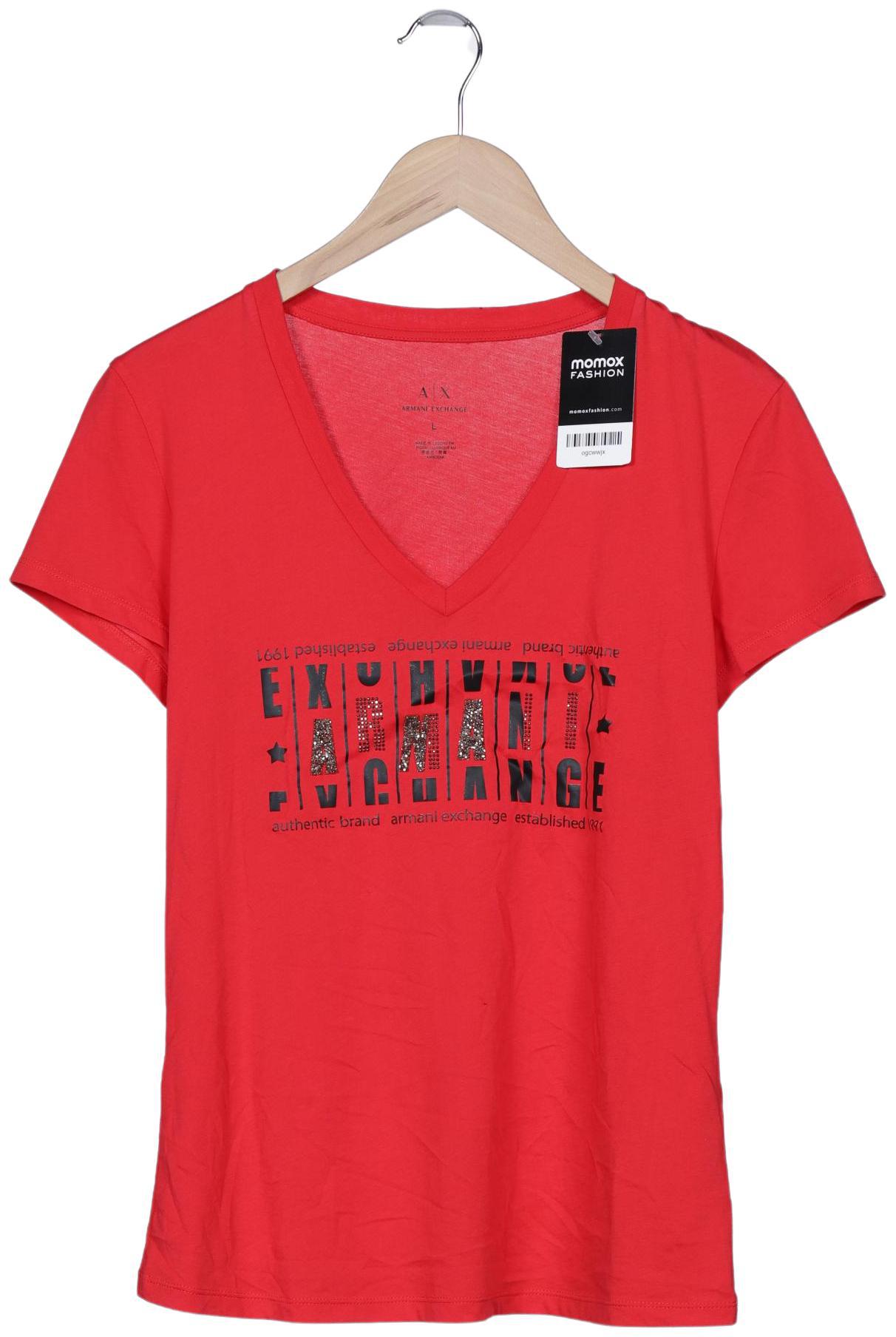

AX Armani Exchange Damen T-Shirt, rot, Gr. 42