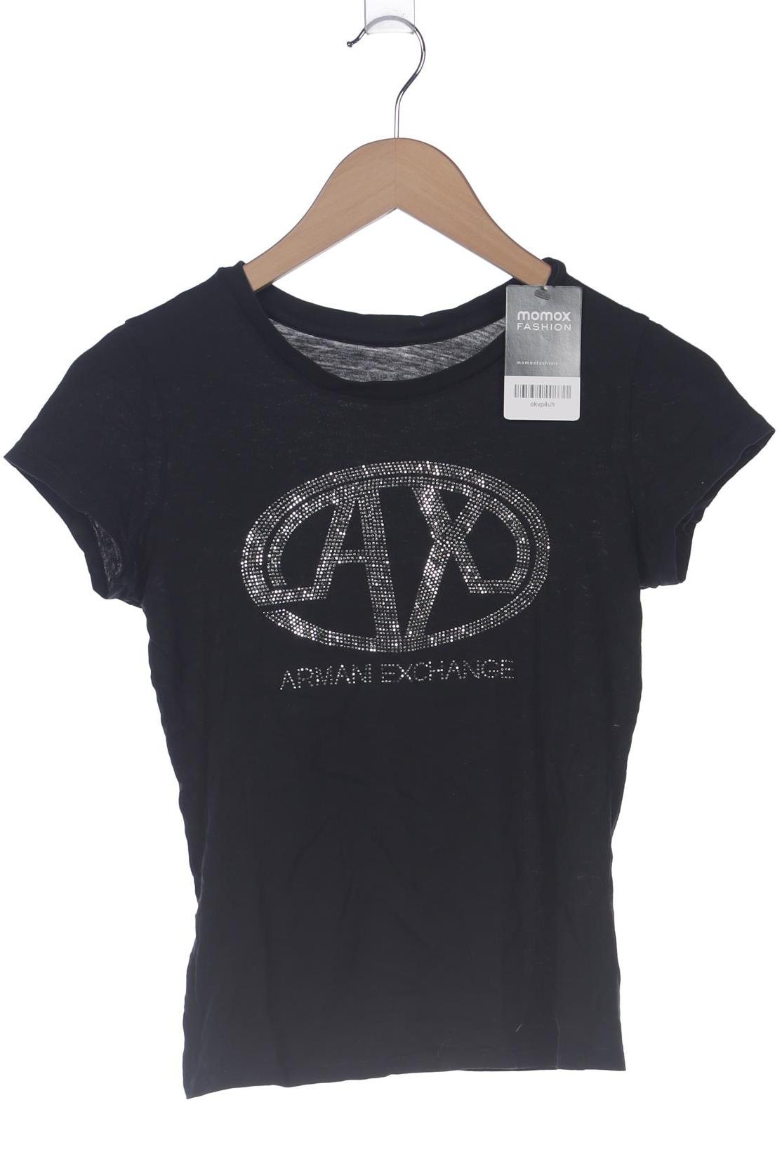 

AX Armani Exchange Damen T-Shirt, schwarz, Gr. 36