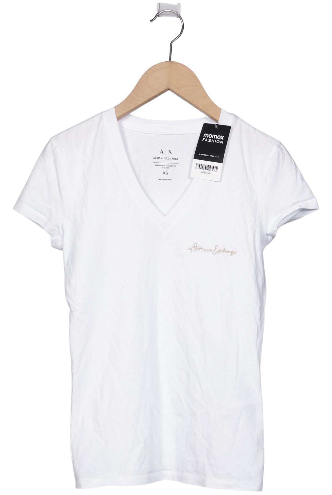 

AX Armani Exchange Damen T-Shirt, weiß, Gr. 34