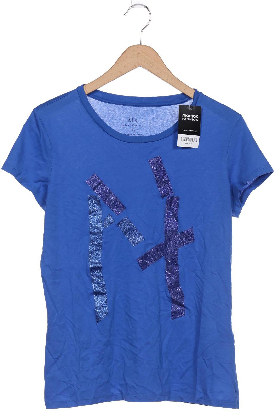 

AX Armani Exchange Damen T-Shirt, blau, Gr. 44