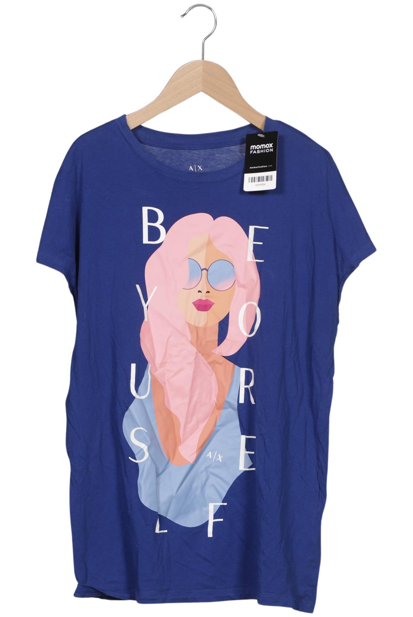 

AX Armani Exchange Damen T-Shirt, blau, Gr. 42