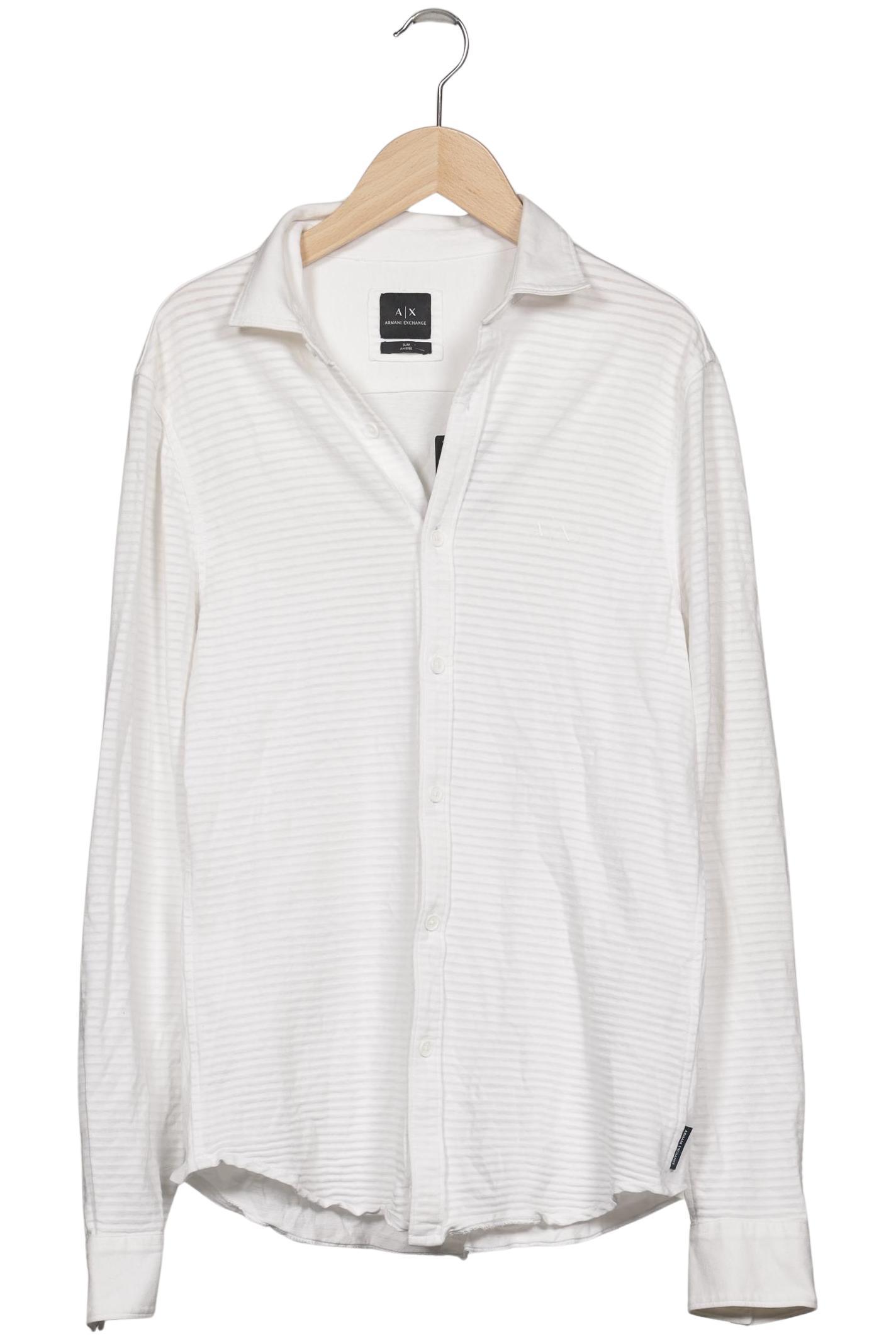 

AX Armani Exchange Herren Hemd, weiß, Gr. 46