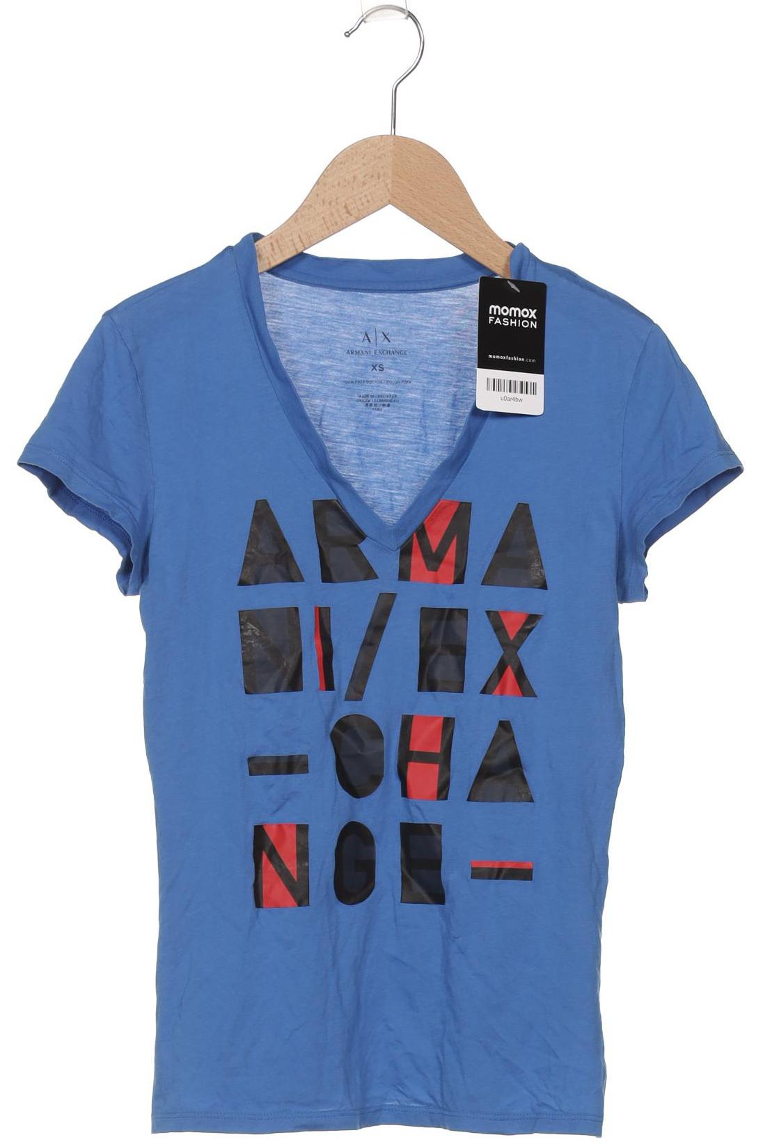 

AX Armani Exchange Damen T-Shirt, blau, Gr. 34