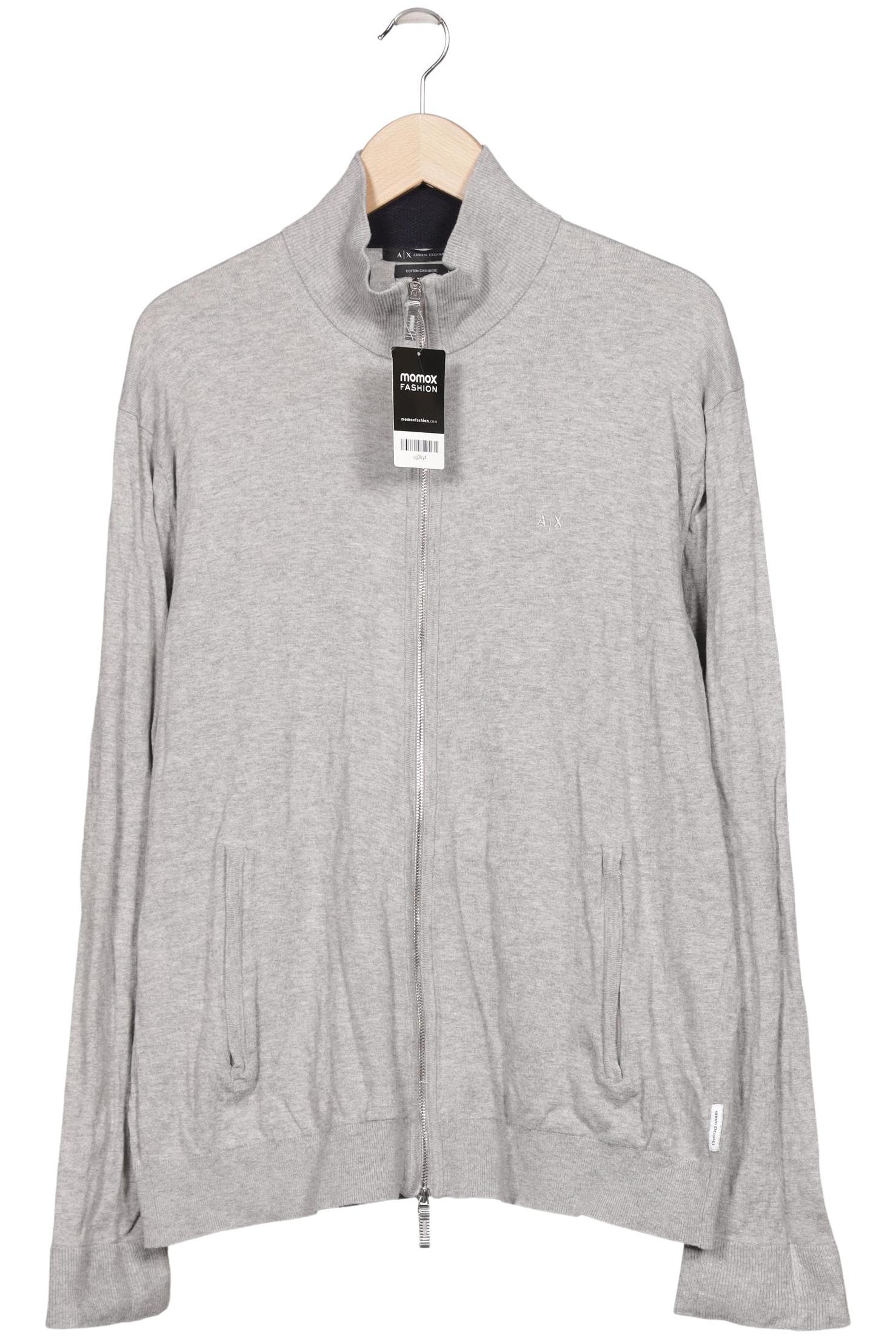 

AX Armani Exchange Herren Strickjacke, grau, Gr. 48