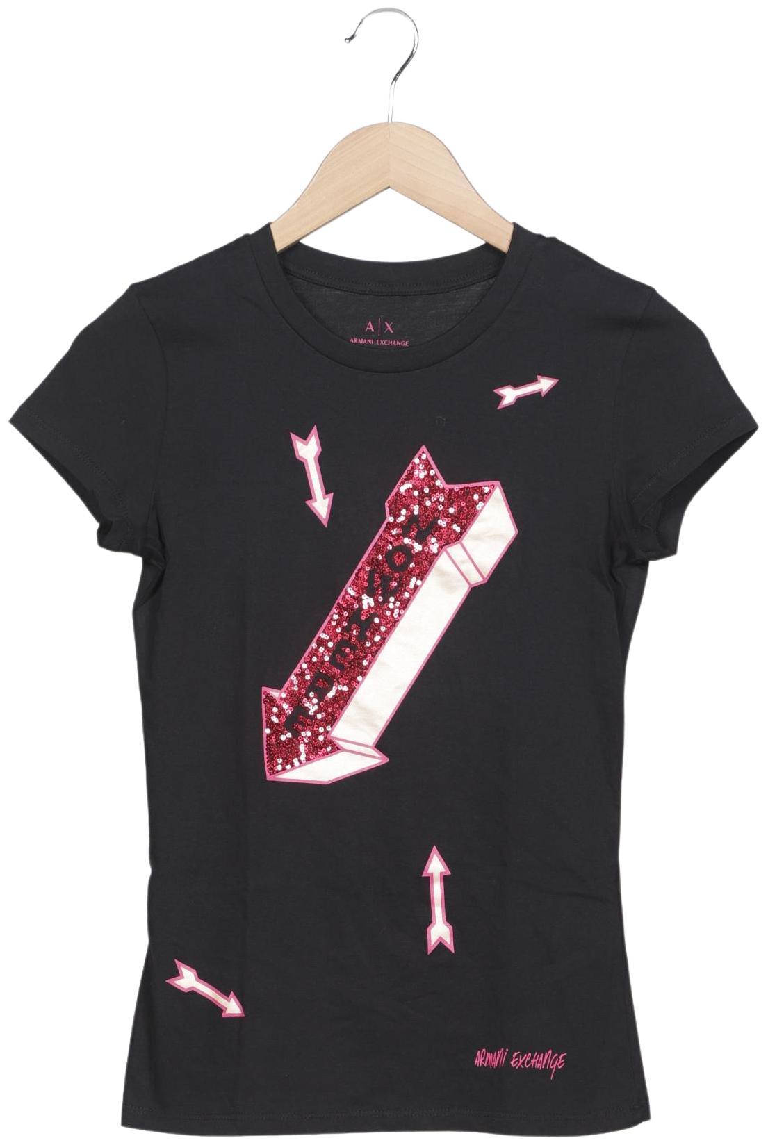 

AX Armani Exchange Damen T-Shirt, schwarz, Gr. 34