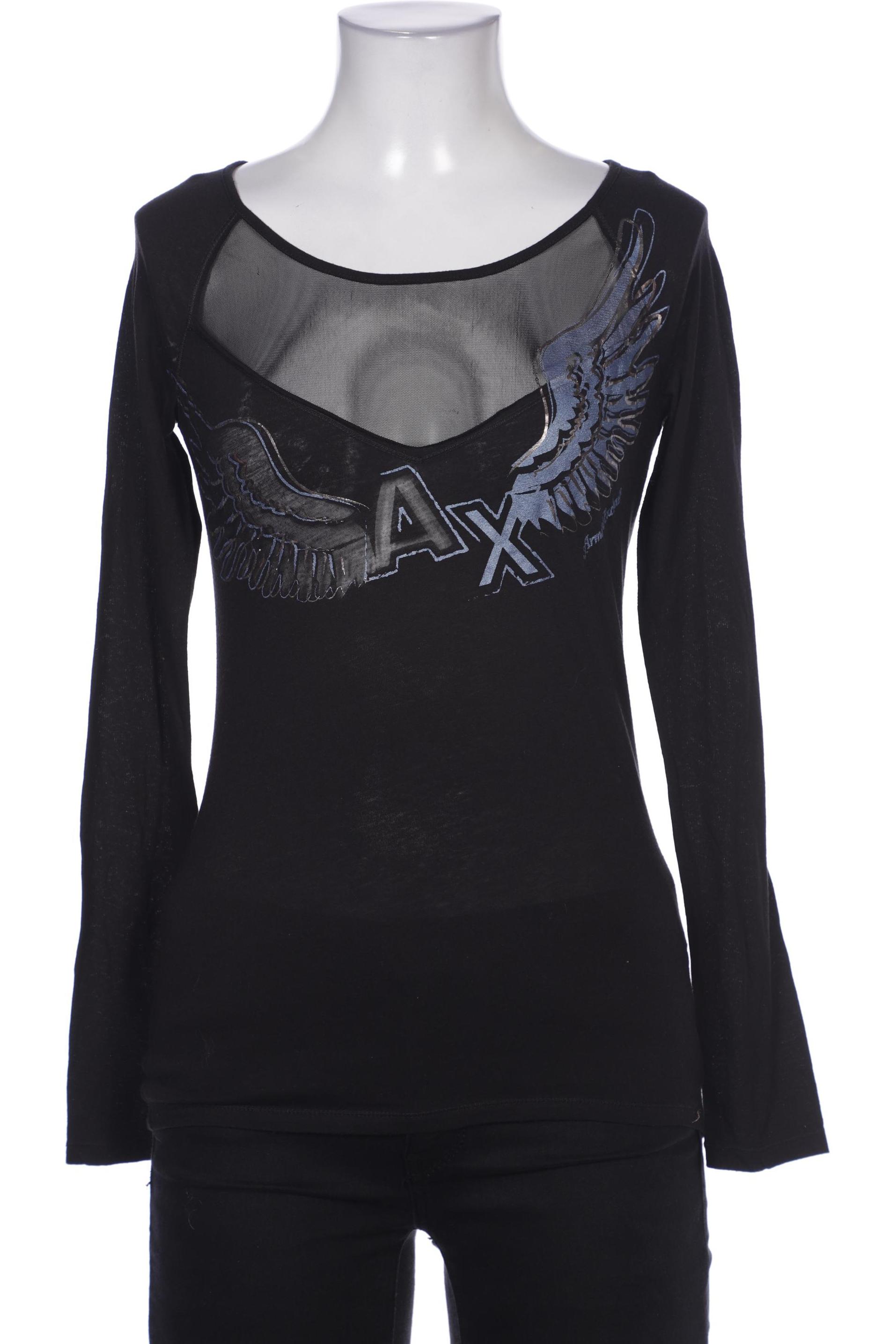 

AX Armani Exchange Damen Langarmshirt, schwarz, Gr. 36