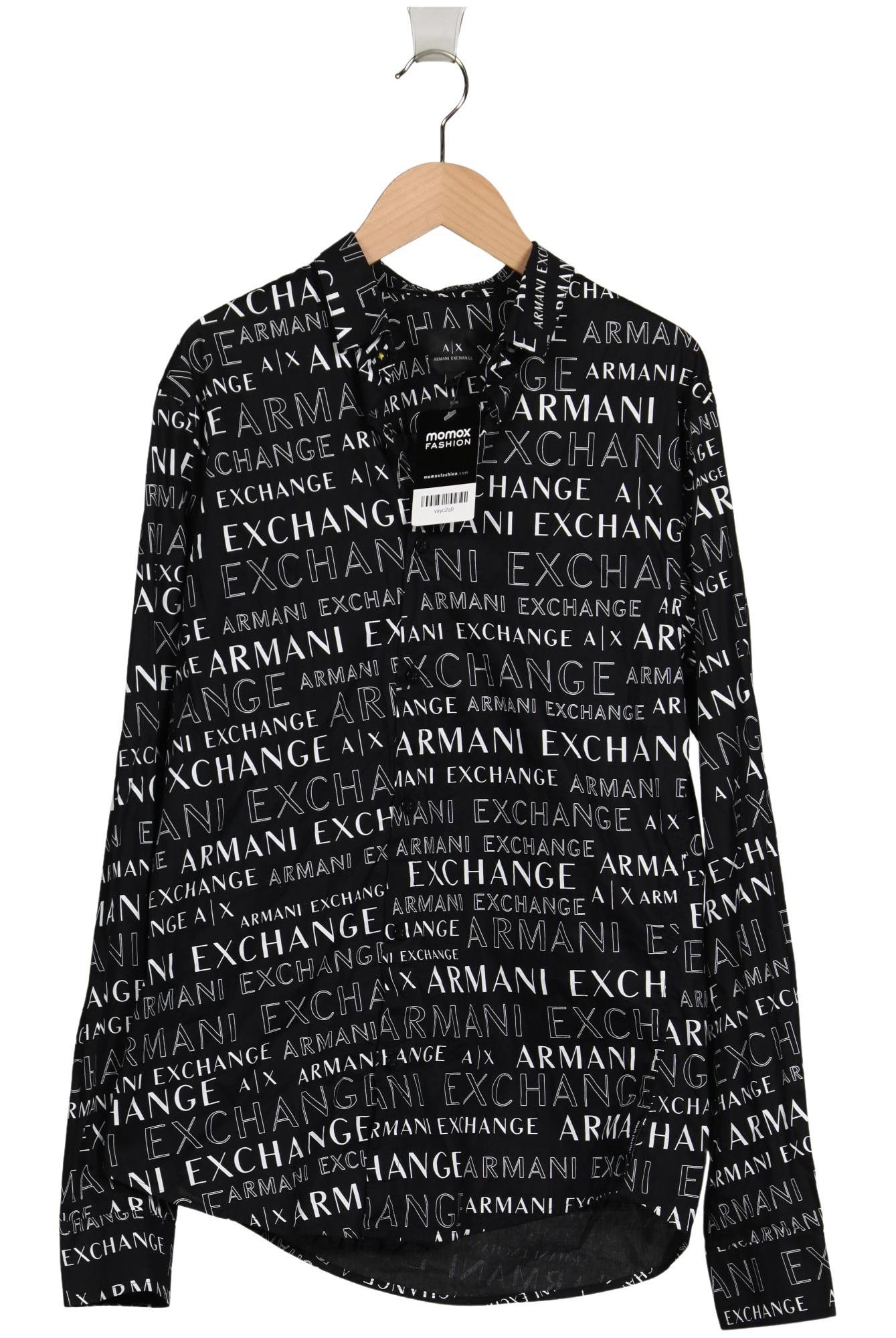 

AX Armani Exchange Herren Hemd, schwarz, Gr. 46