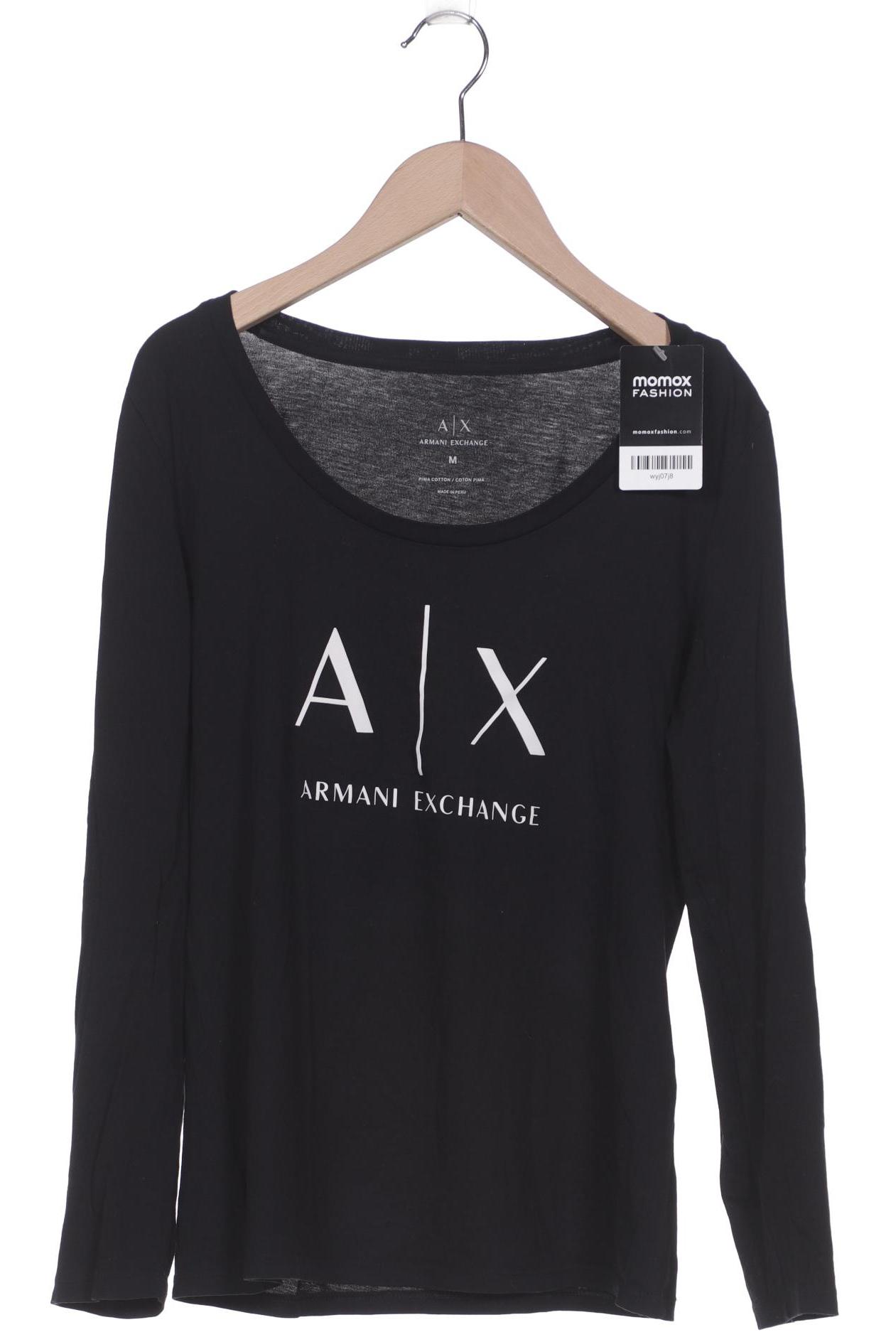 

AX Armani Exchange Damen Langarmshirt, schwarz