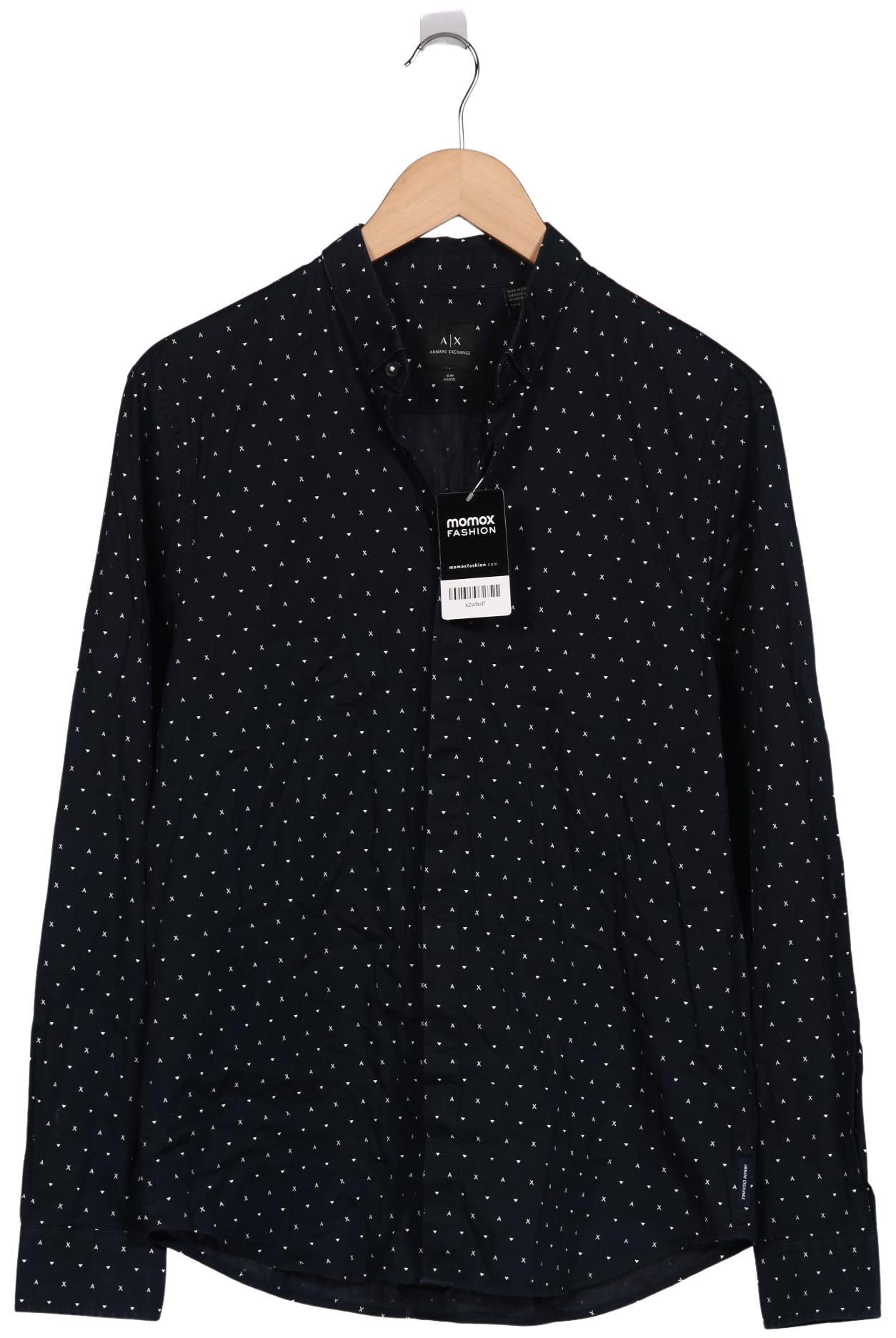 

AX Armani Exchange Herren Hemd, marineblau, Gr. 46