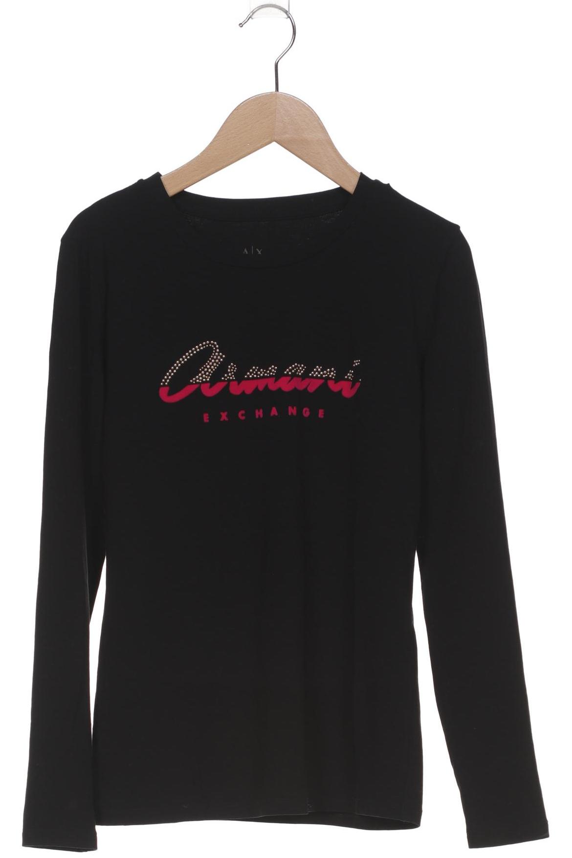 

AX Armani Exchange Damen Langarmshirt, schwarz, Gr. 36