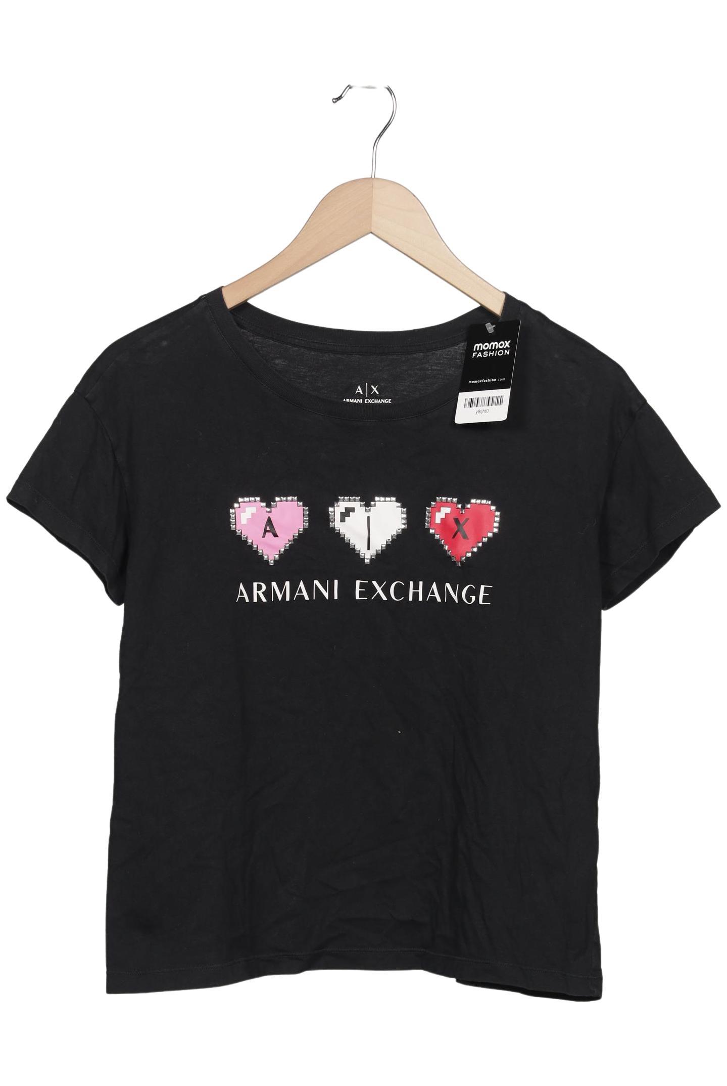 

AX Armani Exchange Damen T-Shirt, schwarz, Gr. 36