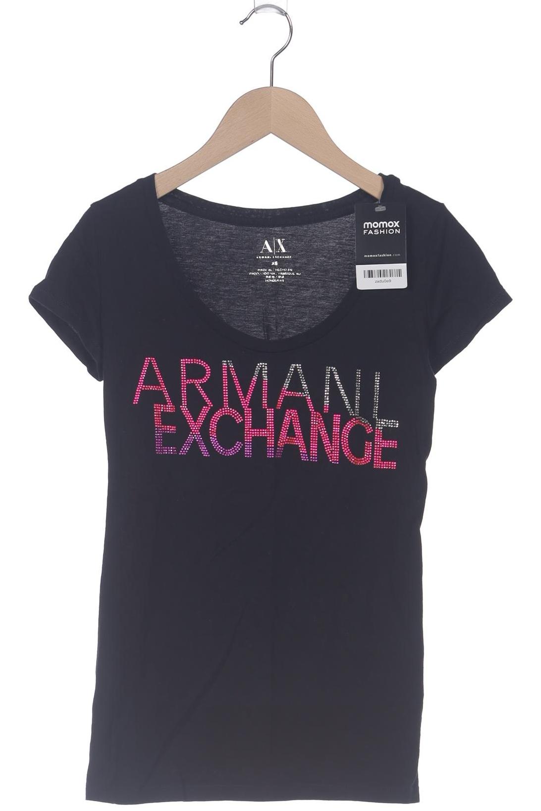 

AX Armani Exchange Damen T-Shirt, schwarz, Gr. 34