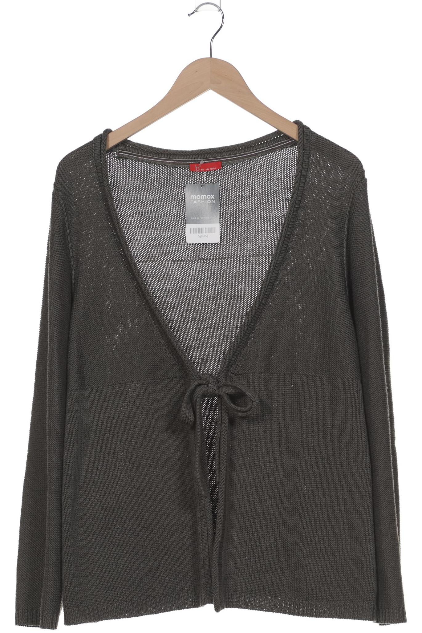 

b2 by via appia Damen Strickjacke, grün, Gr. 48