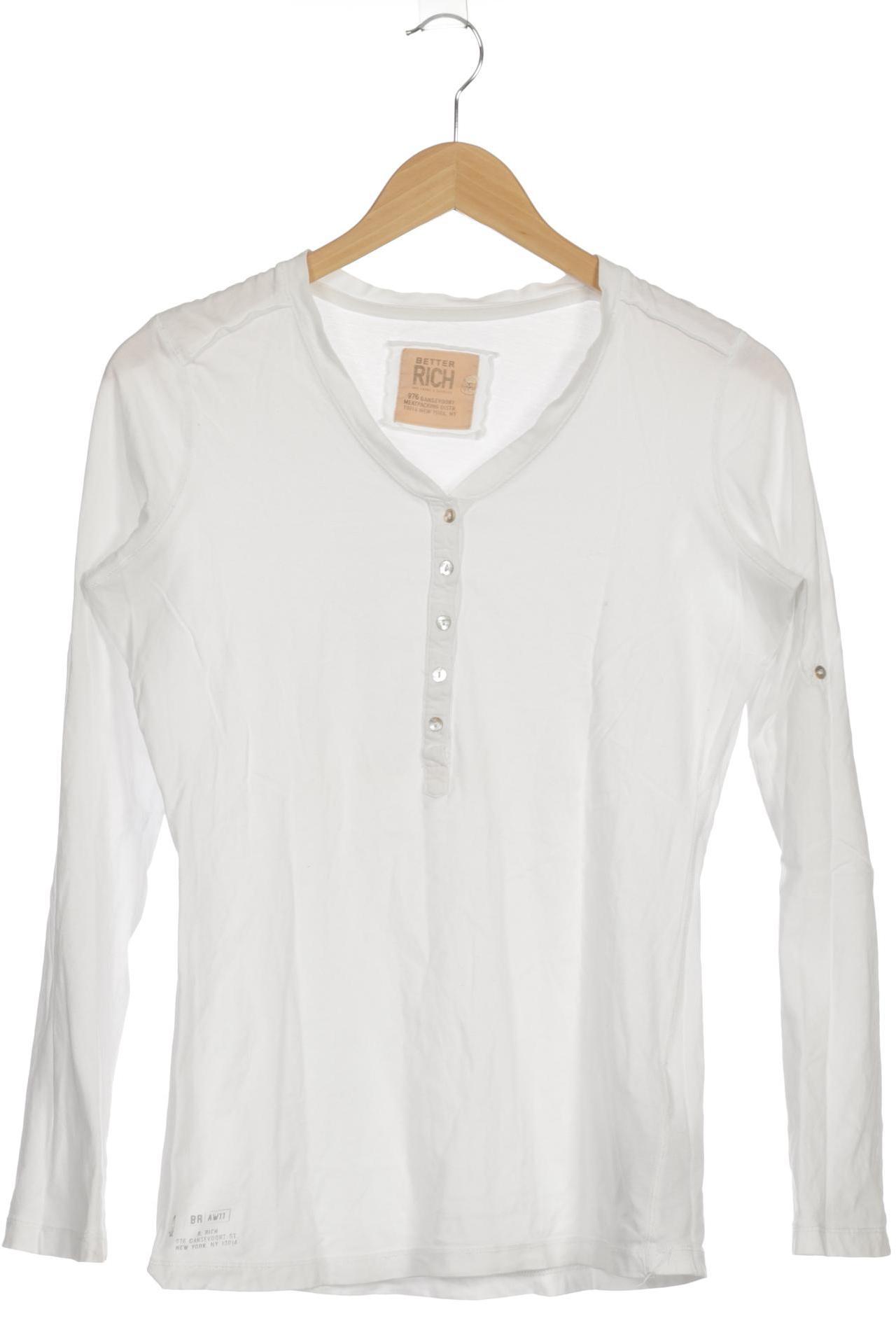 

Better Rich Damen Langarmshirt, weiß, Gr.