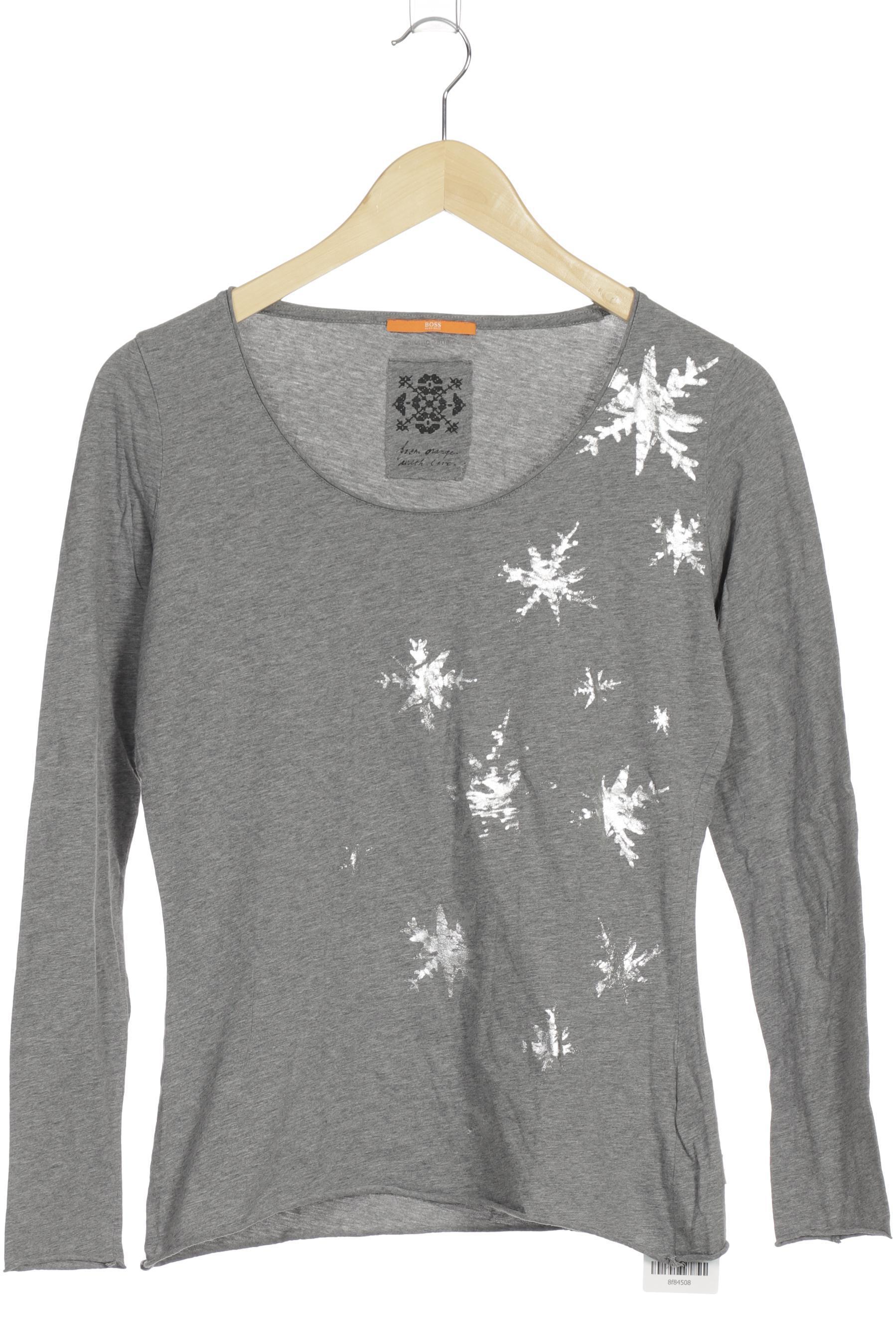 

Boss Orange Damen Langarmshirt, grau, Gr.