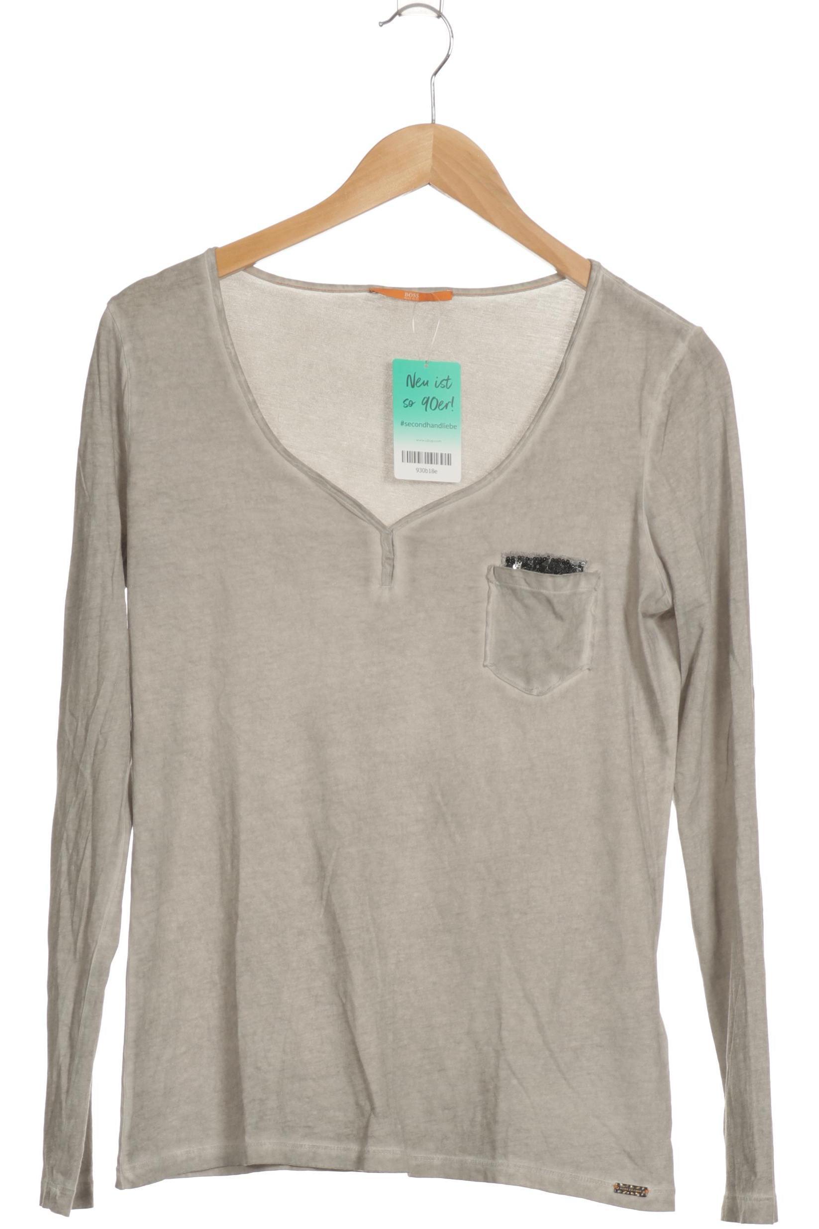 

Boss Orange Damen Langarmshirt, grau, Gr.