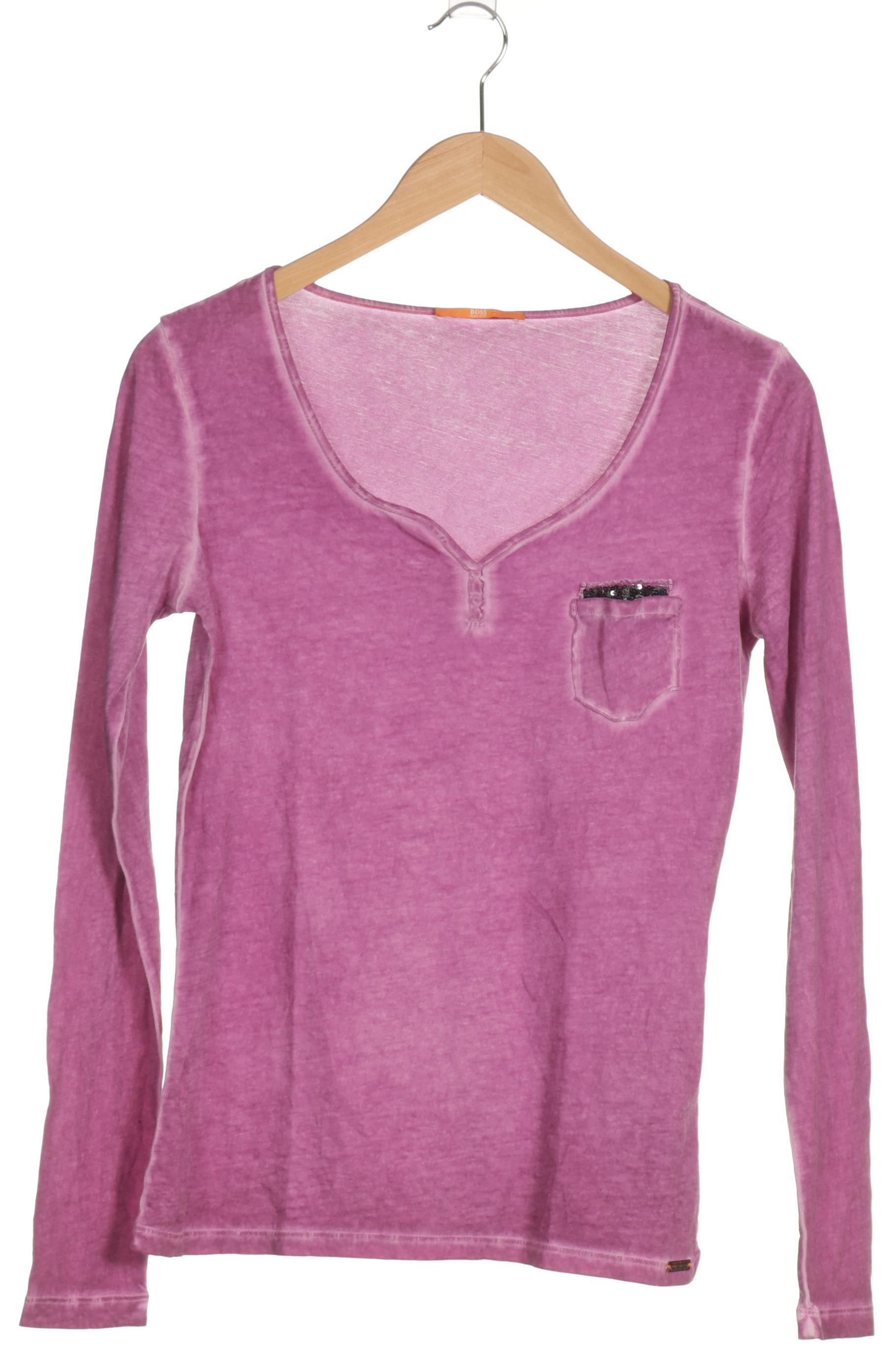 

Boss Orange Damen Langarmshirt, lila, Gr.