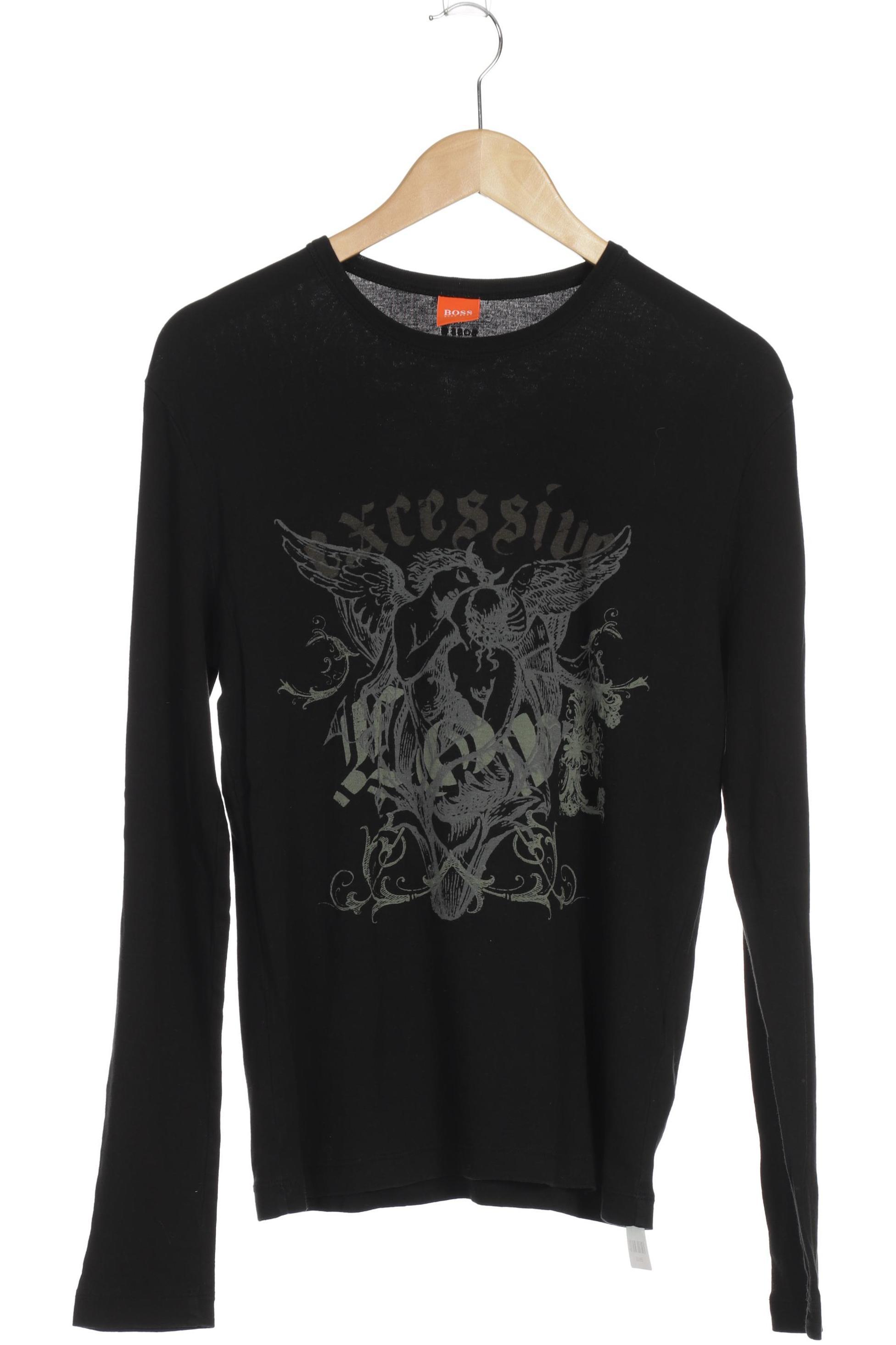 

Boss Orange Herren Langarmshirt, schwarz, Gr.