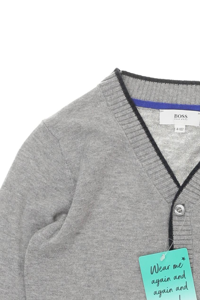 Thumbnail - Boss by Hugo Boss Jungen Strickjacke, grau, Gr. 98