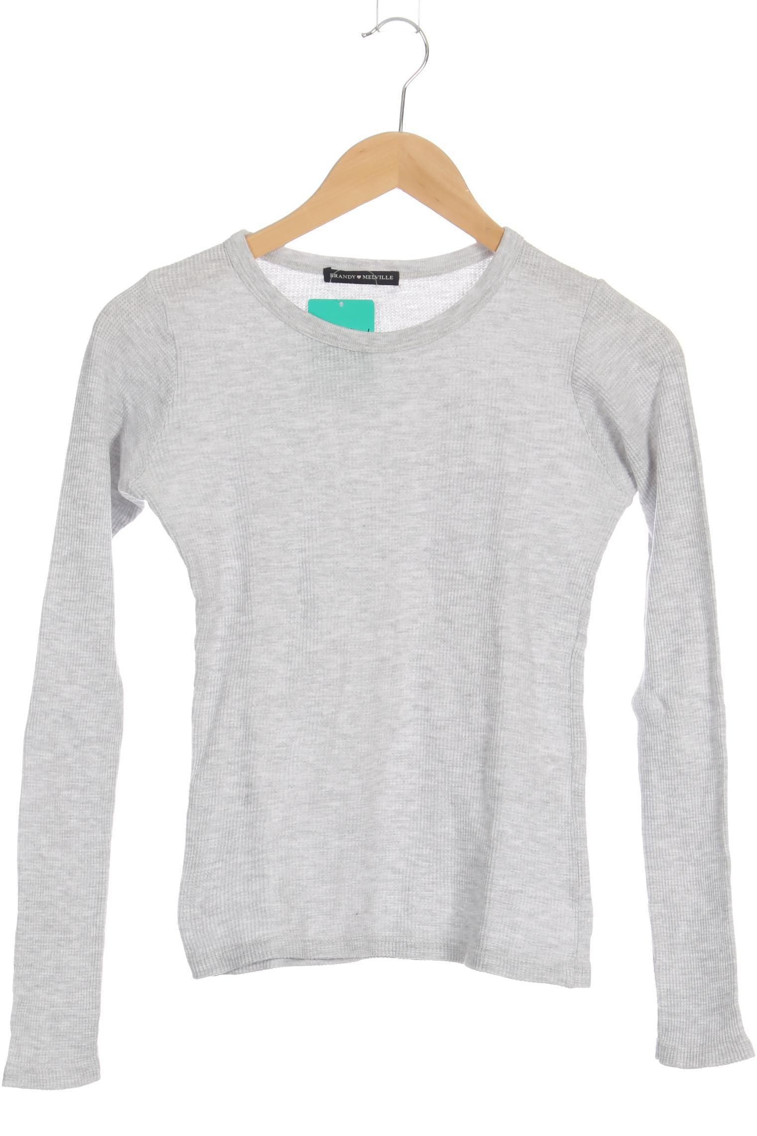 

Brandy Melville Damen Langarmshirt, grau, Gr.
